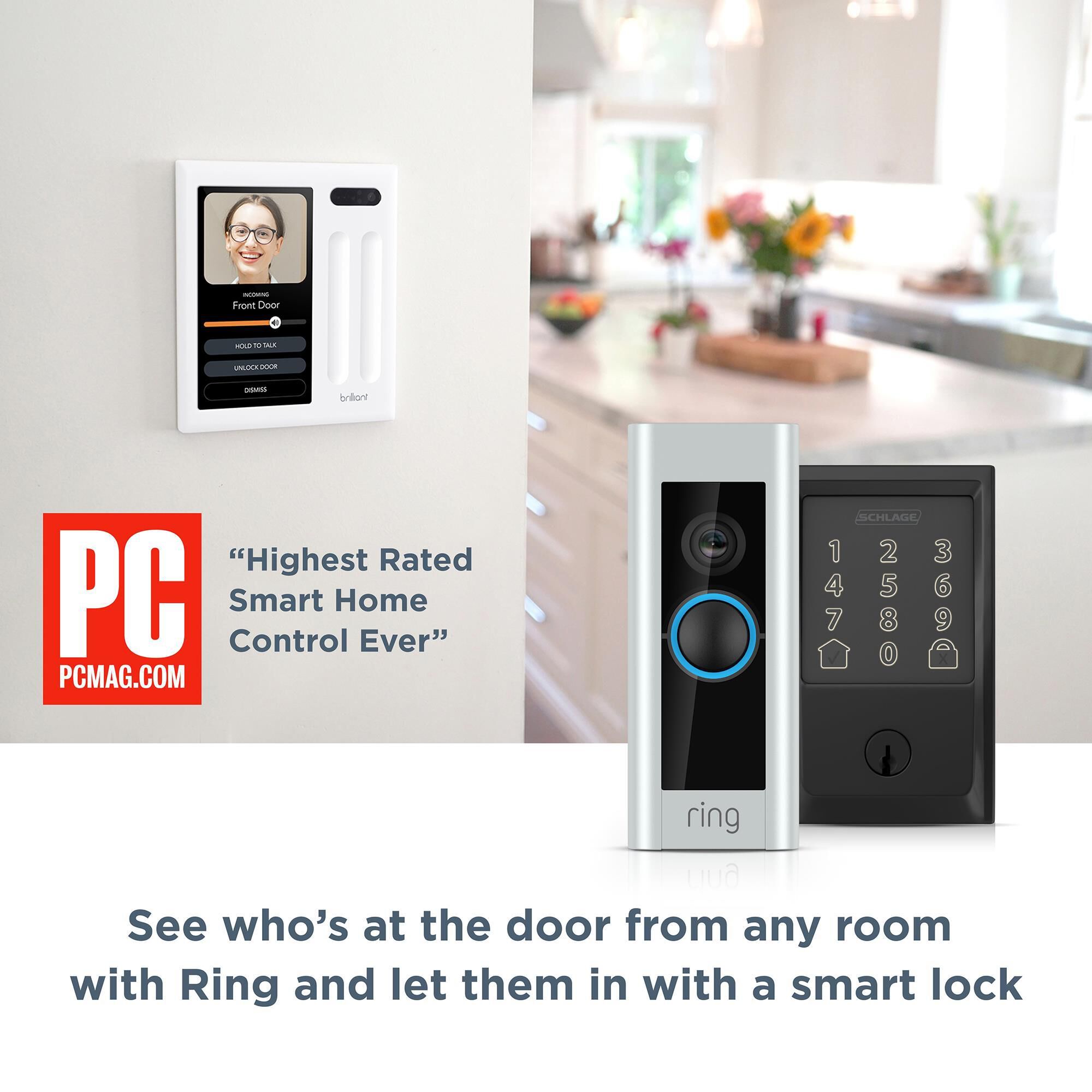 Brilliant All-in-One Smart Home 1 Switch Control + Smart Dimmer Switch, , large