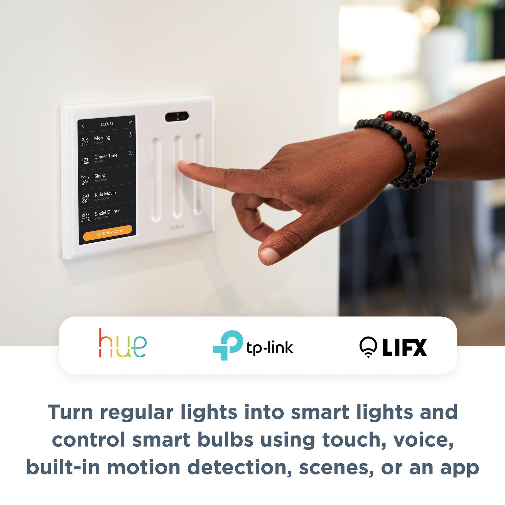 Brilliant All-in-One Smart Home 1 Switch Control + Smart Dimmer Switch, , large