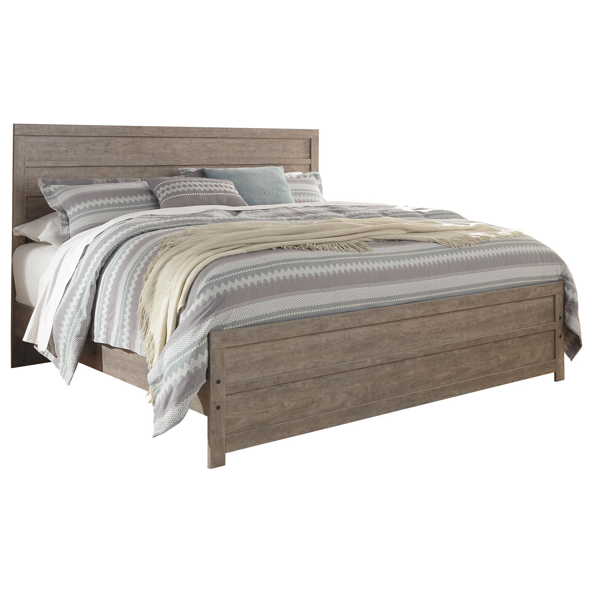 Ashley Culverbach King Bed in Driftwood Gray