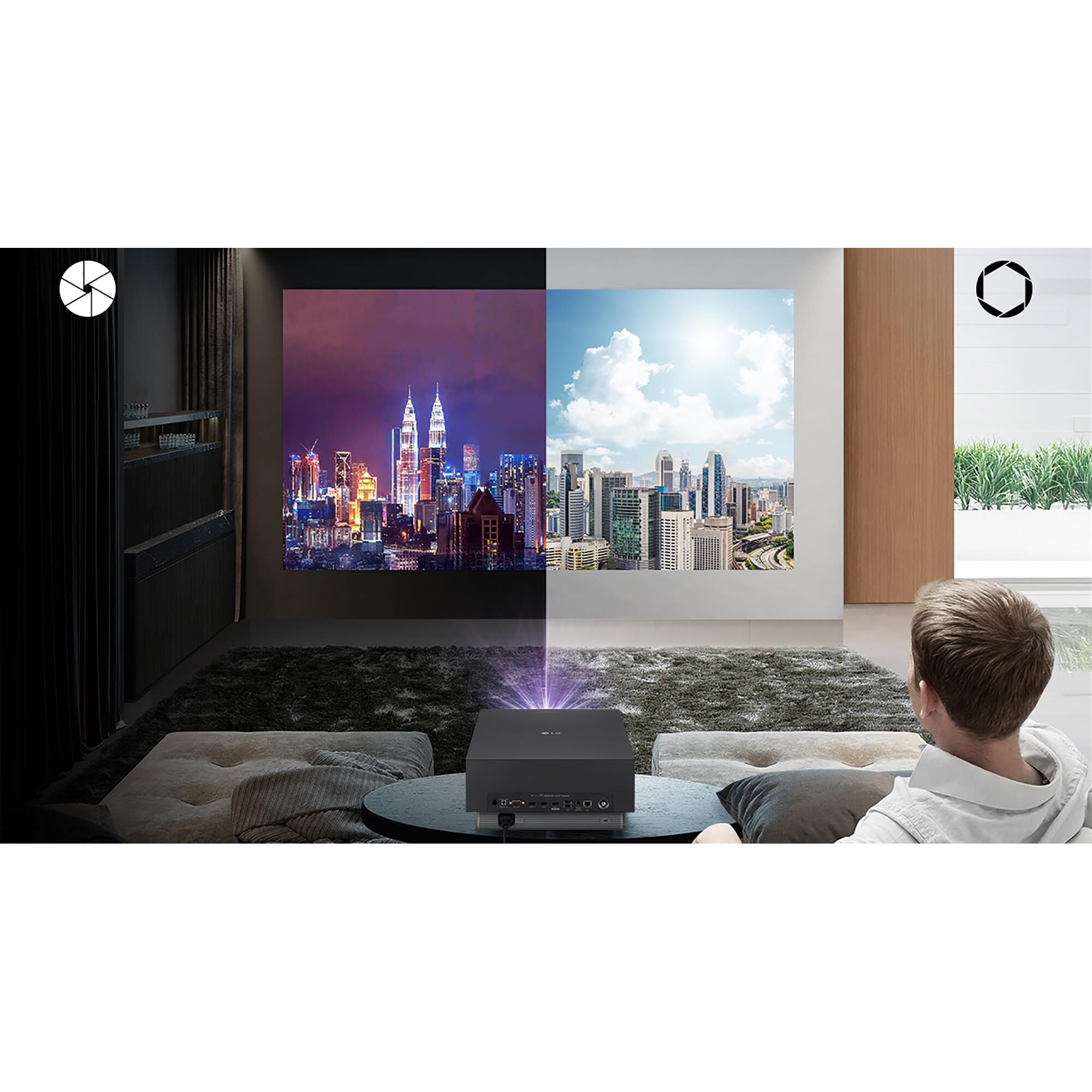 LG 4K UHD Smart Dual Laser CineBeam Projector, , large