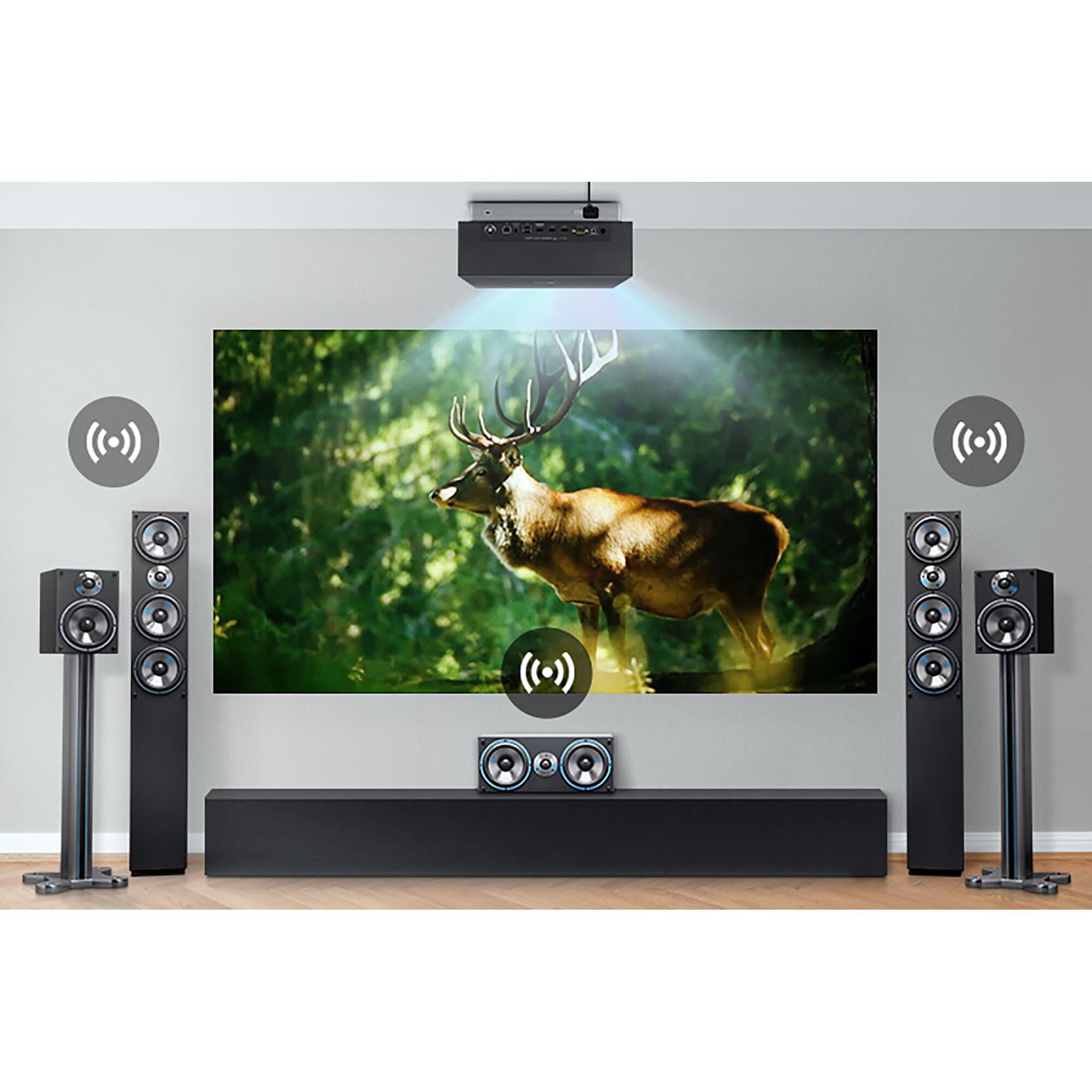 LG 4K UHD Smart Dual Laser CineBeam Projector, , large