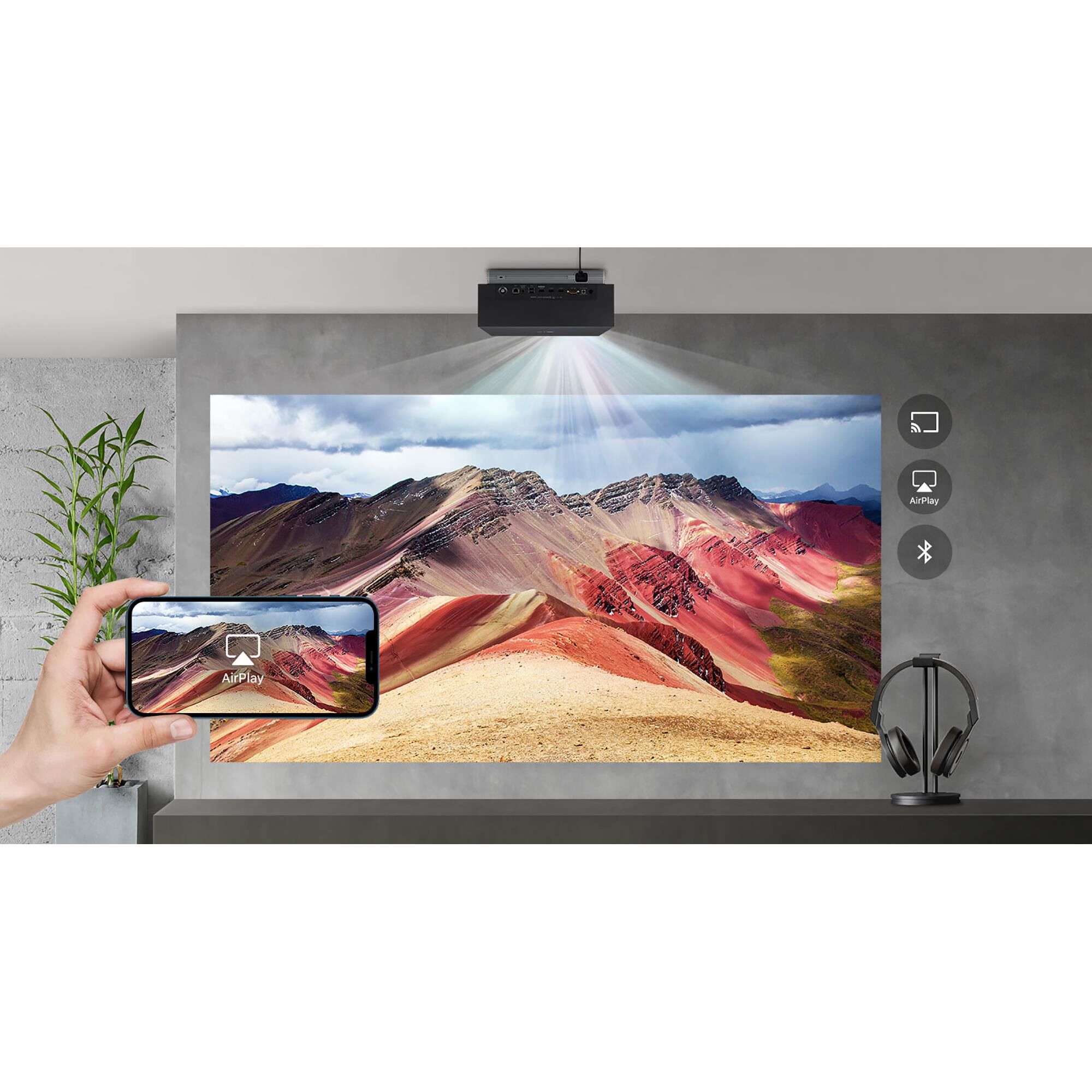 LG 4K UHD Smart Dual Laser CineBeam Projector, , large