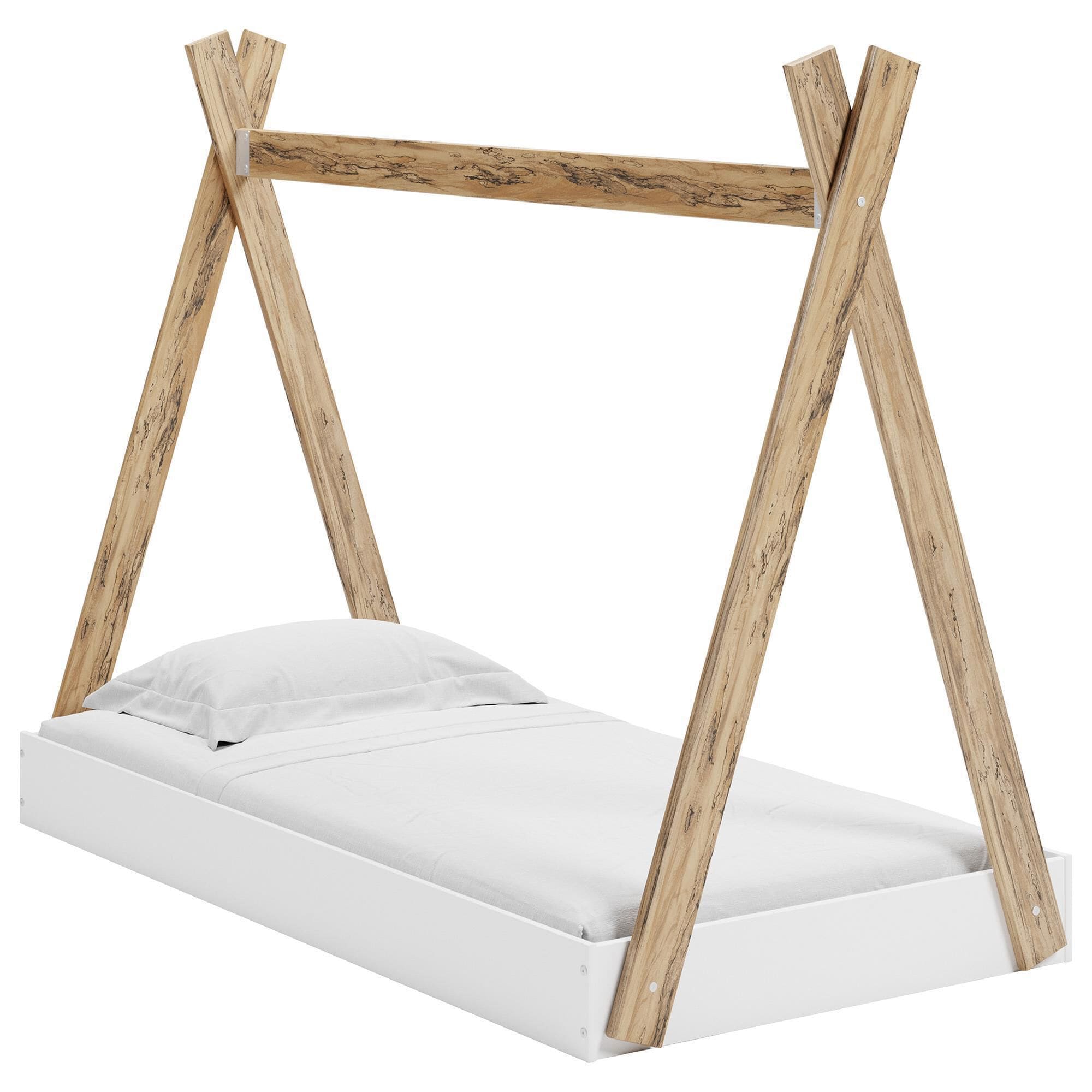 Ashley Piperton Twin Tent Complete Bed in Matte White and Sugarberry