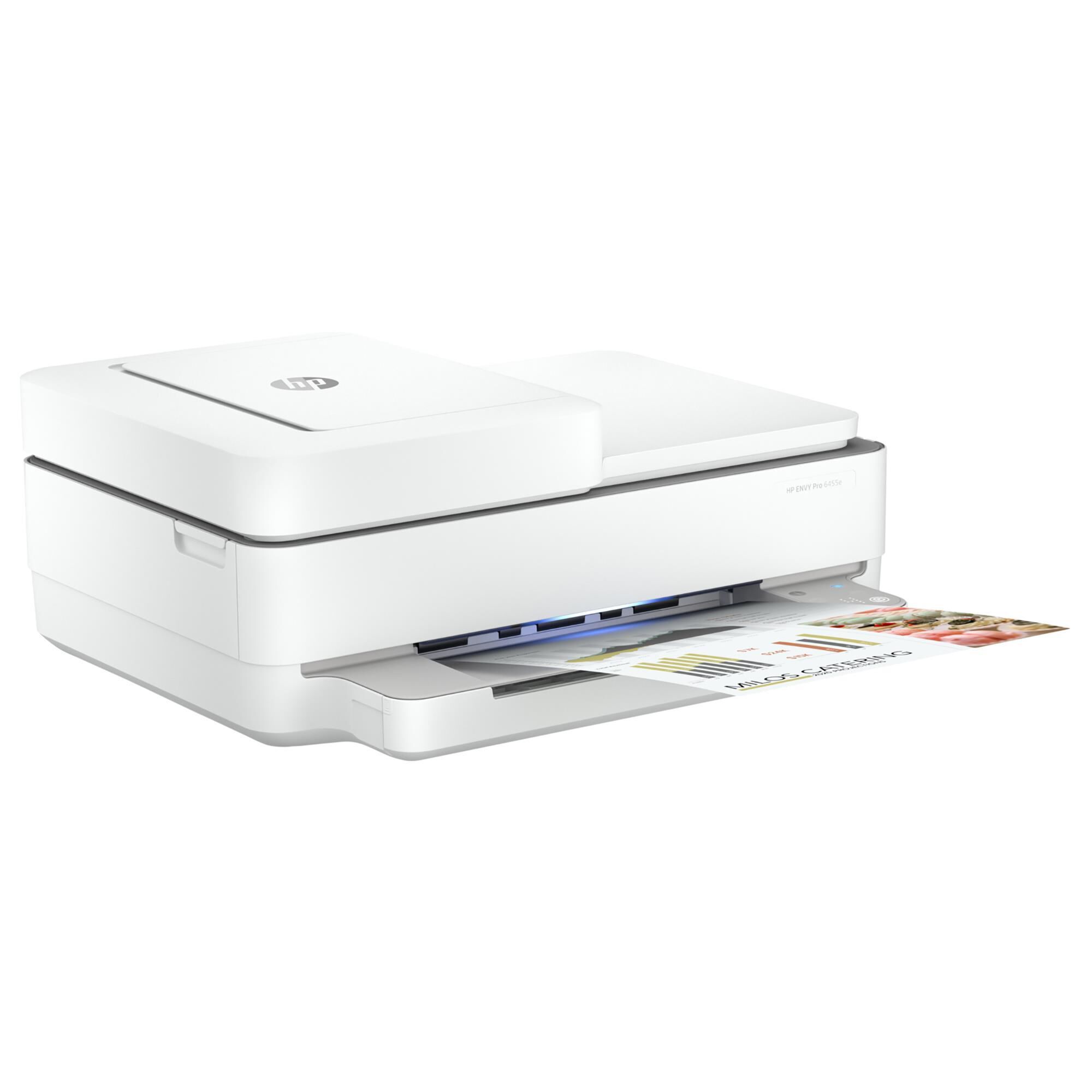 HP Envy 6455e All-In-One Printer in White with 3 months of Instant Ink included with HP+, , large