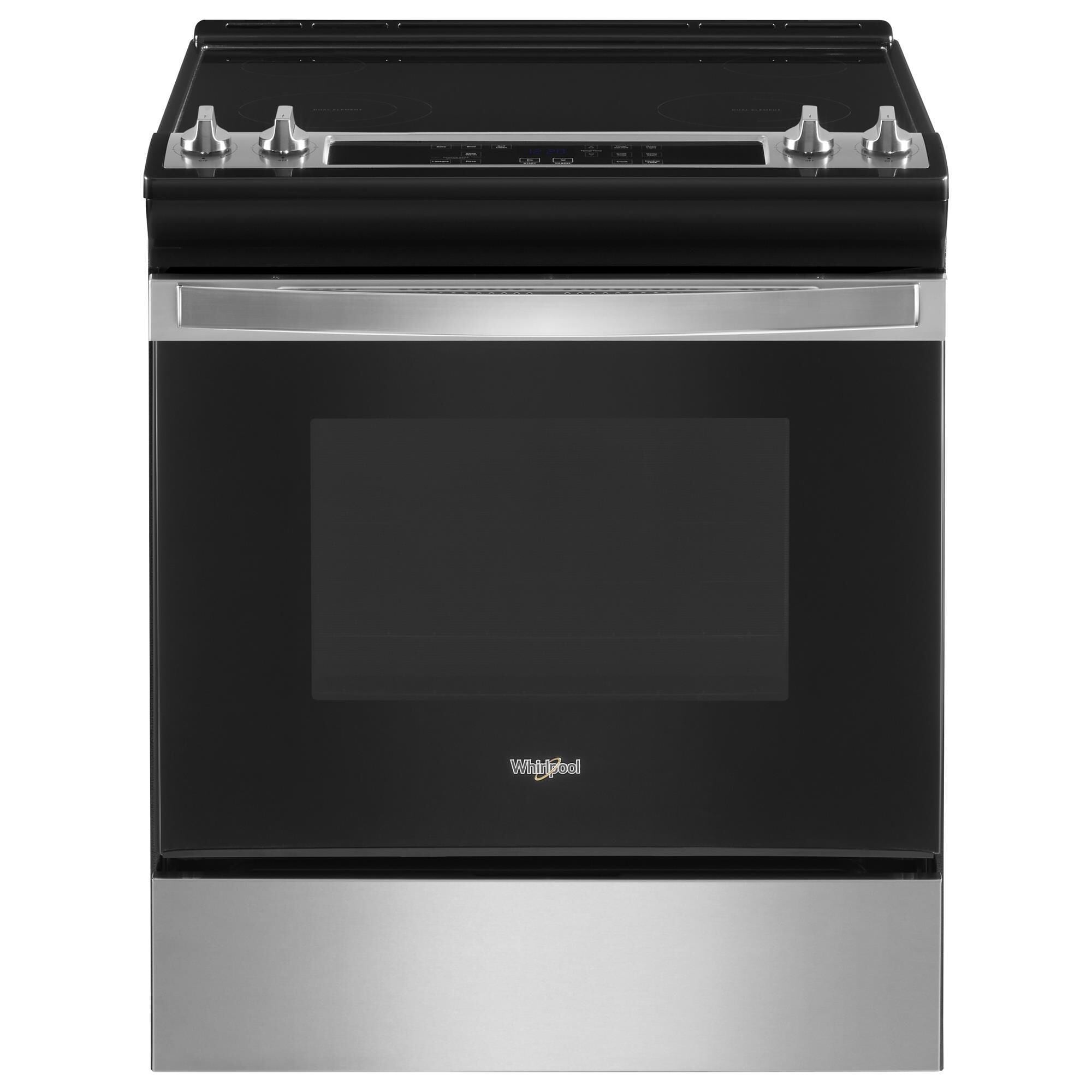 Whirlpool 4.8 Cu. Ft. Electric Range with Frozen Bake in Stainless Steel, , large