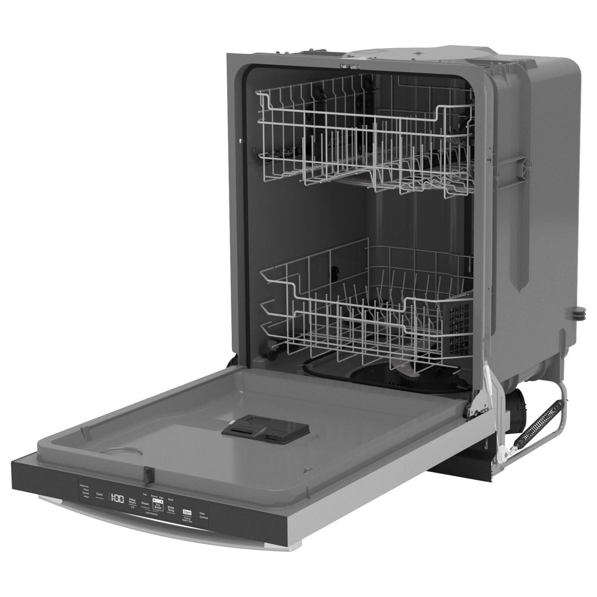 GE Appliances 24" Built-In Bar Handle Dishwasher with Top Control and 52 dBA in Fingerprint Resistant Stainless Steel, , large