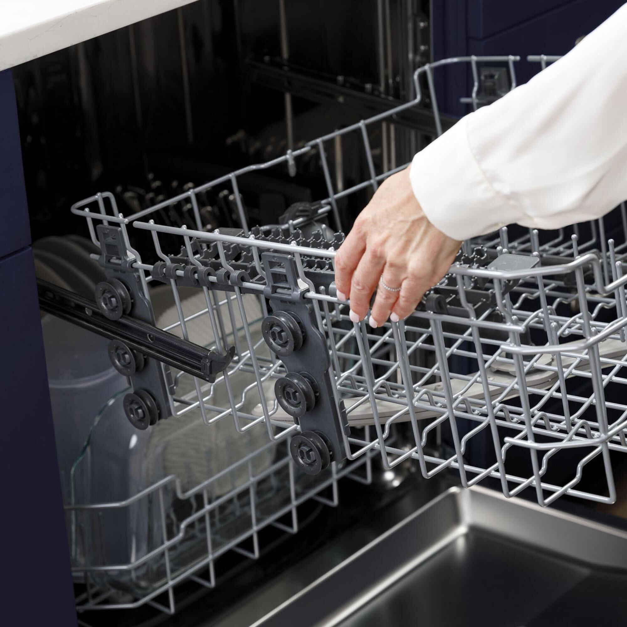 GE Appliances 24" Built-In Bar Handle Dishwasher with Top Control and 52 dBA in Fingerprint Resistant Stainless Steel, , large