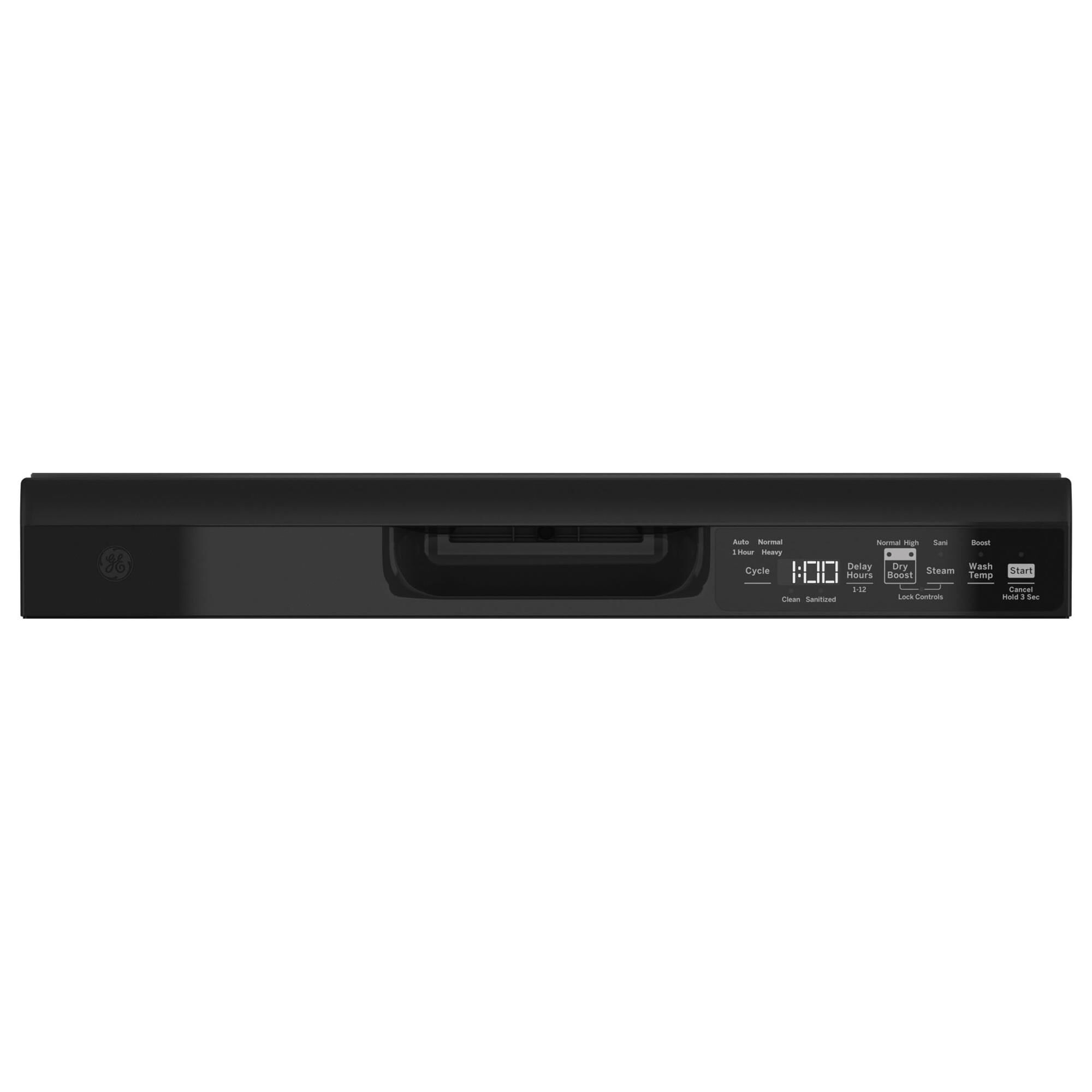 GE Appliances 24" Built-In Integrated Handle Dishwasher with Front Control and 52 dBA in Black, , large