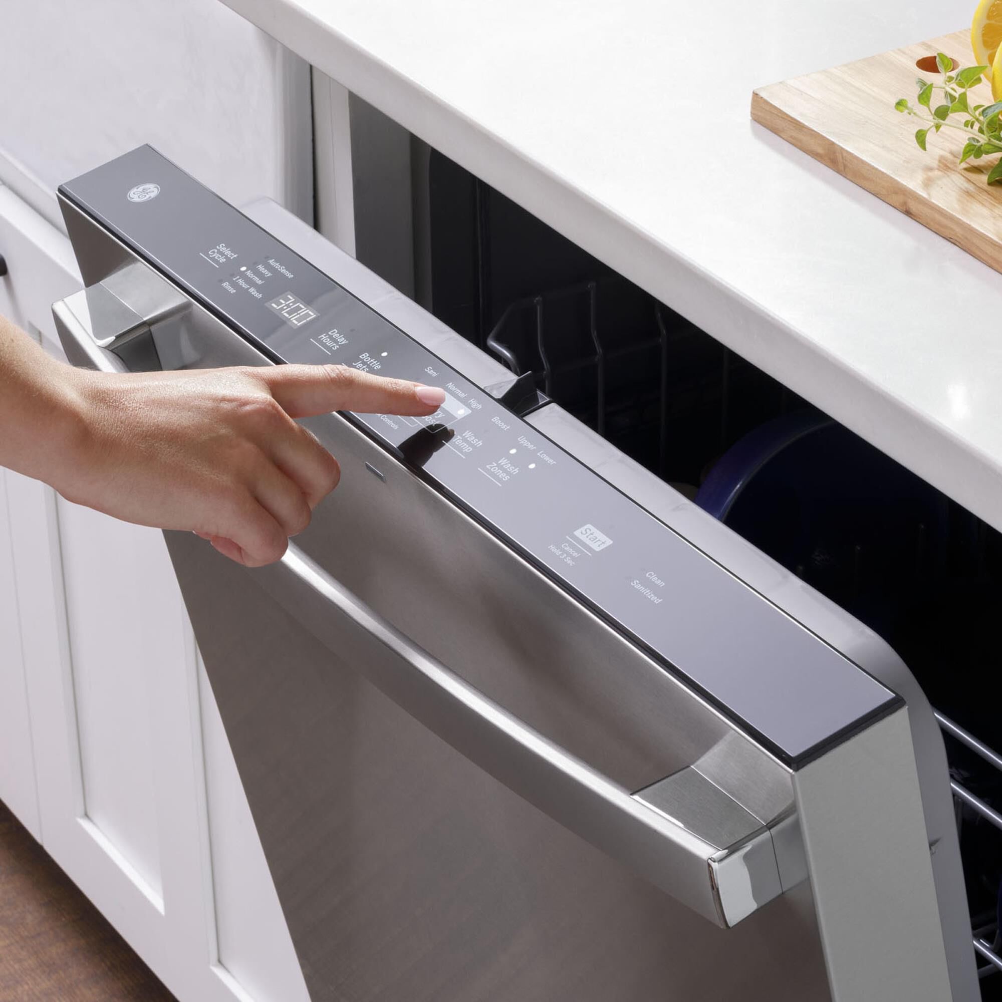 GE Appliances 24" Built-In Bar Handle Dishwasher with 50 dBA in Fingerprint Resistant Stainless Steel, , large