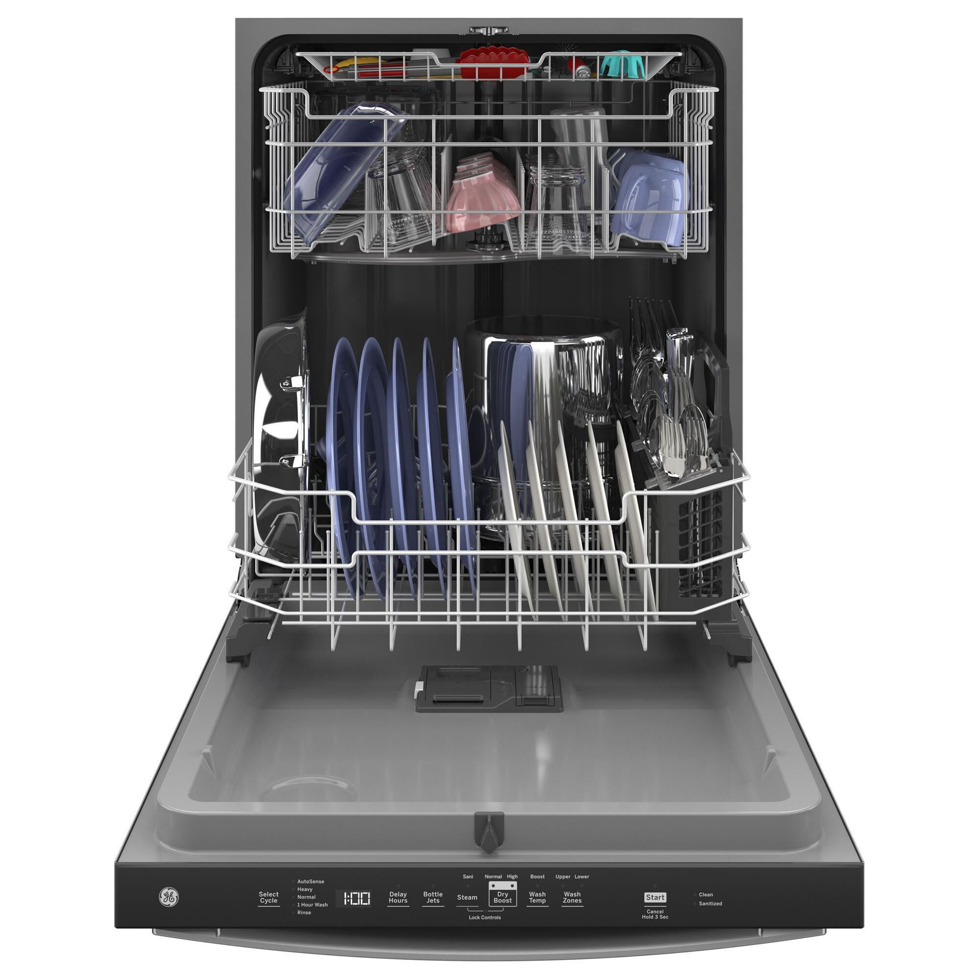 GE Appliances 24" Built-In Bar Handle Dishwasher with 50 dBA in Fingerprint Resistant Stainless Steel, , large