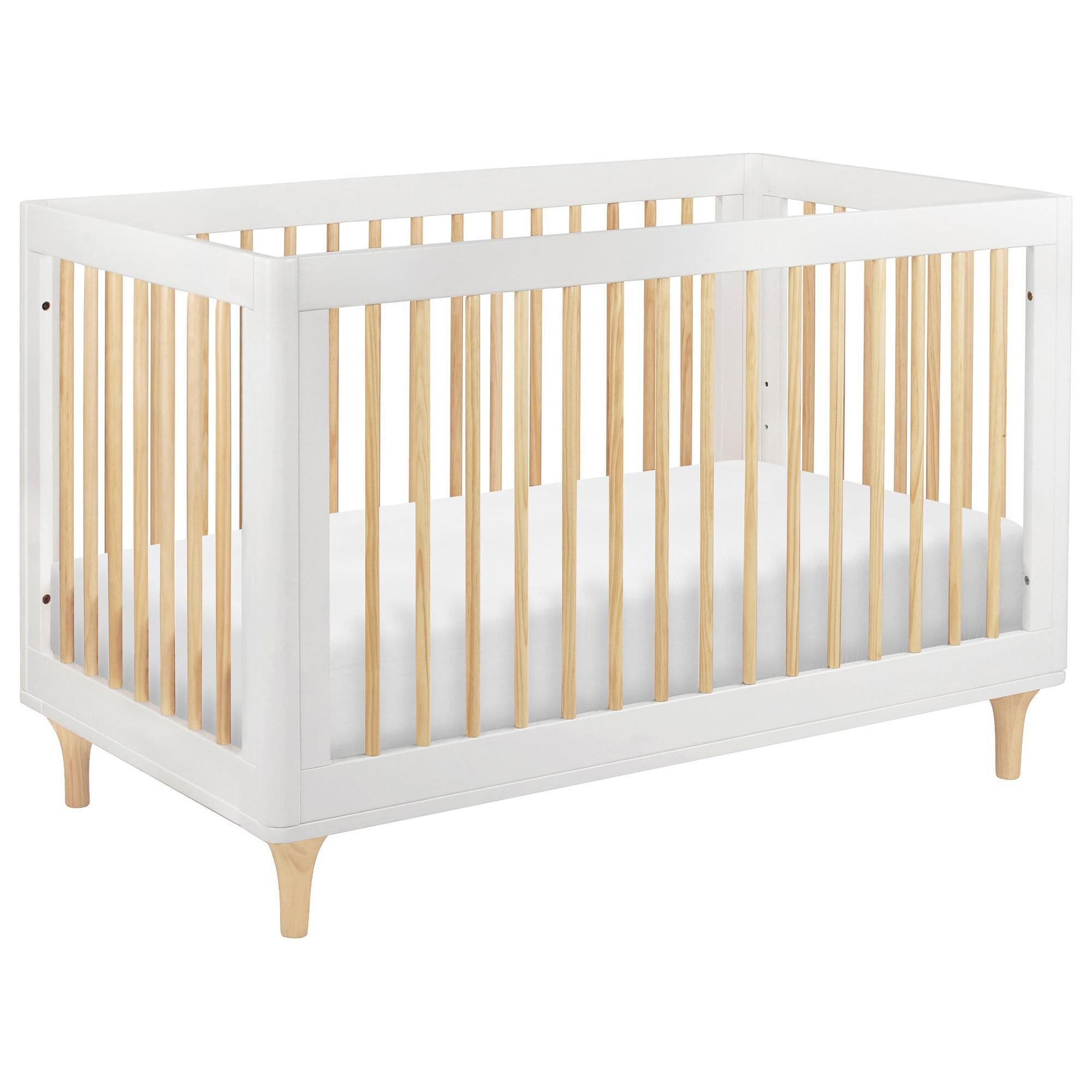 Babyletto Lolly 3-In-1 Convertible Crib in White and Natural, , large