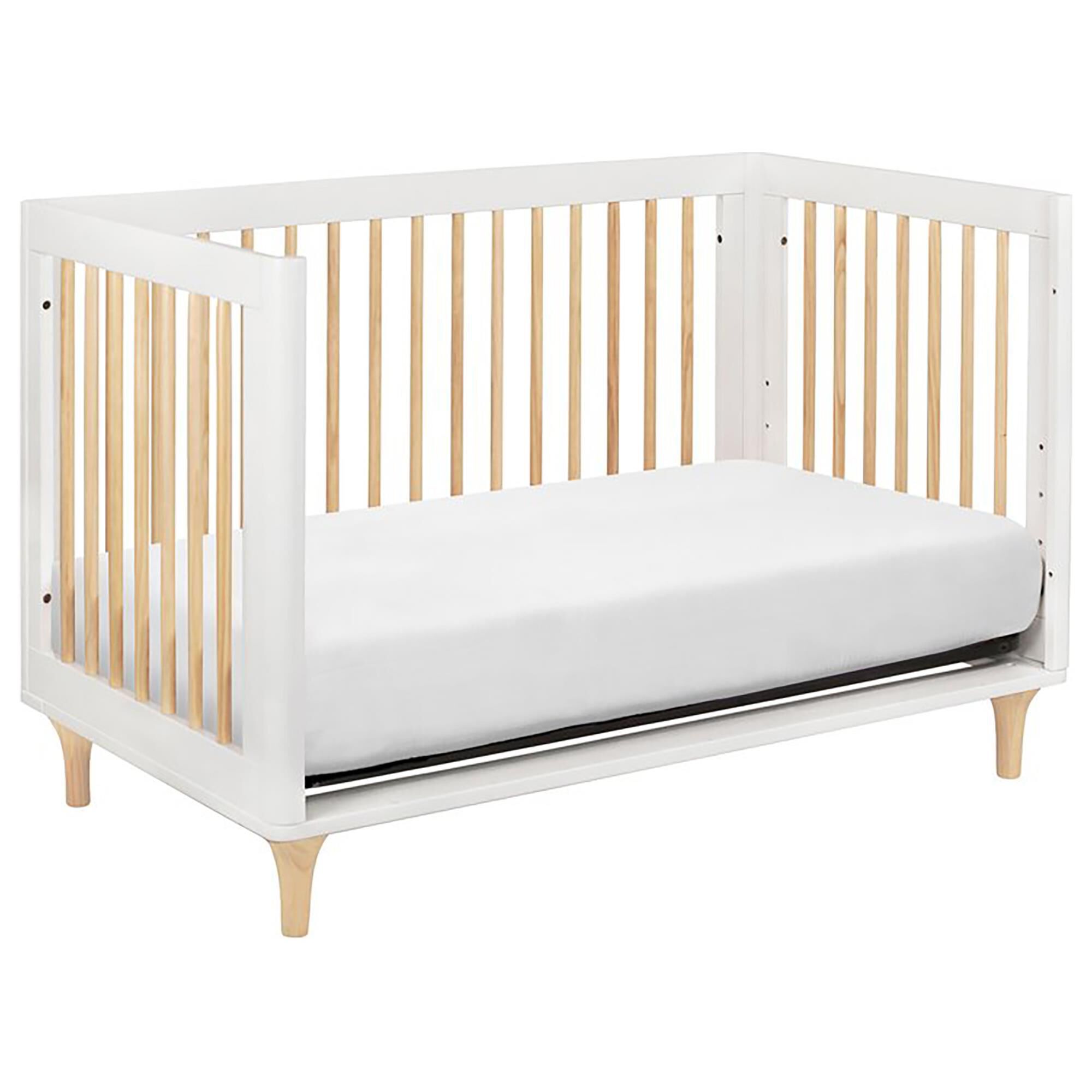 Babyletto Lolly 3-In-1 Convertible Crib in White and Natural, , large