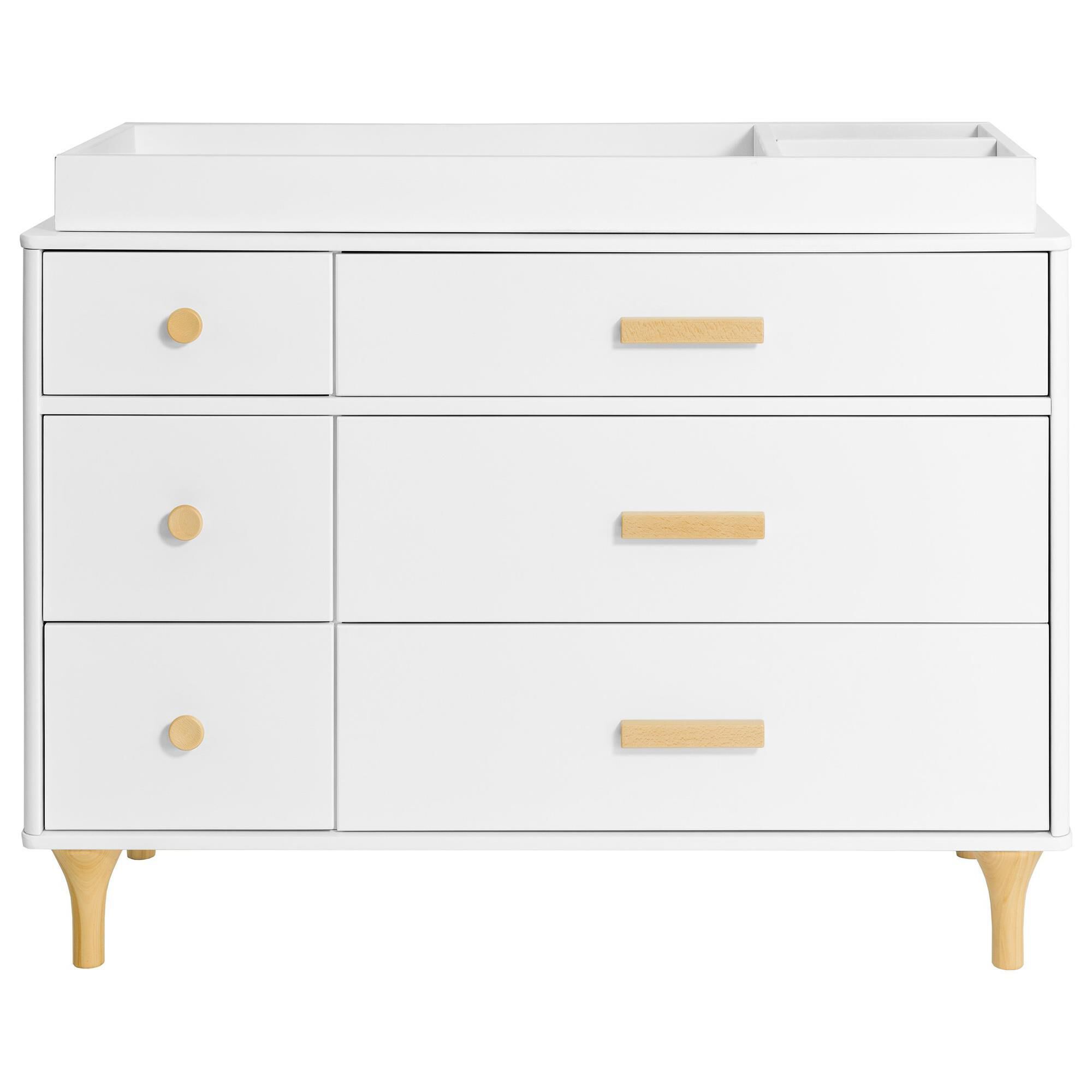 Babyletto Lolly 2 Piece Nursery Set in White and Natural, , large