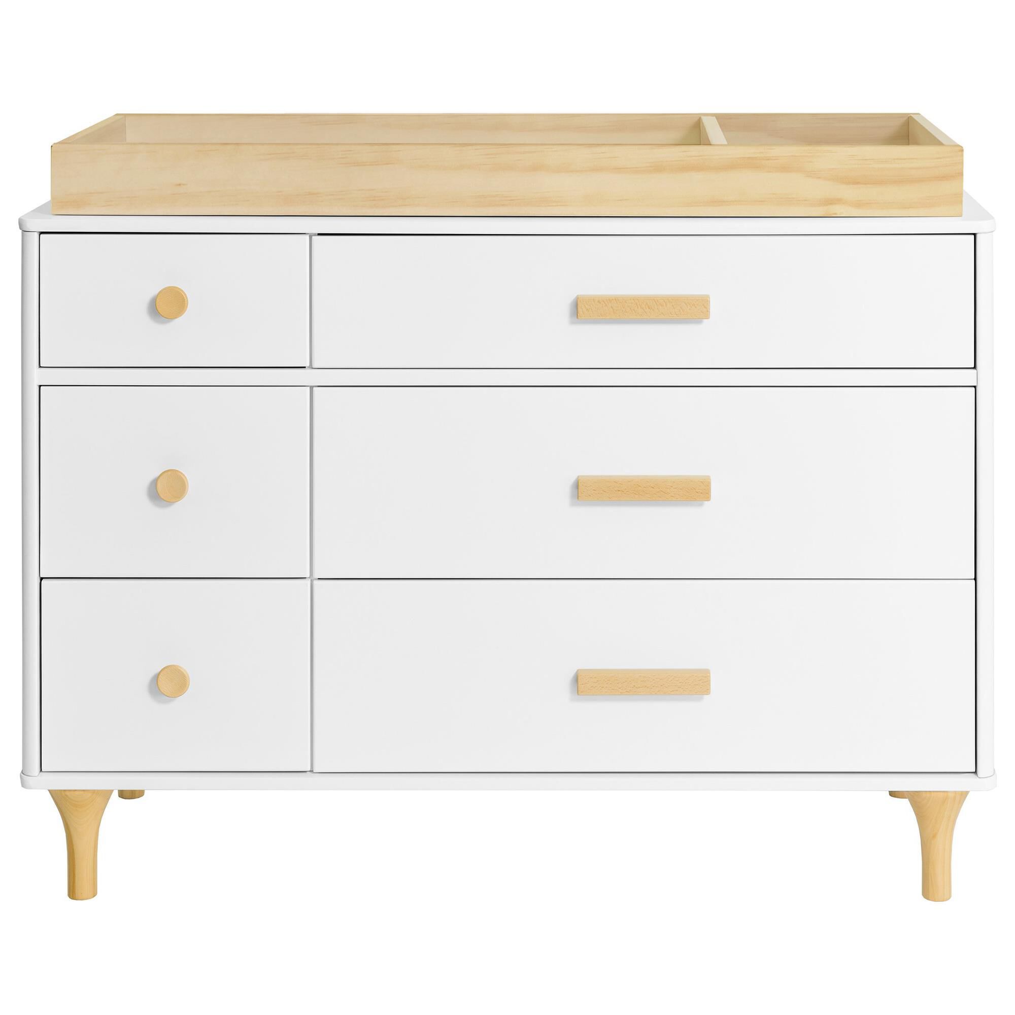 Babyletto Lolly 2 Piece Nursery Set in White and Natural, , large