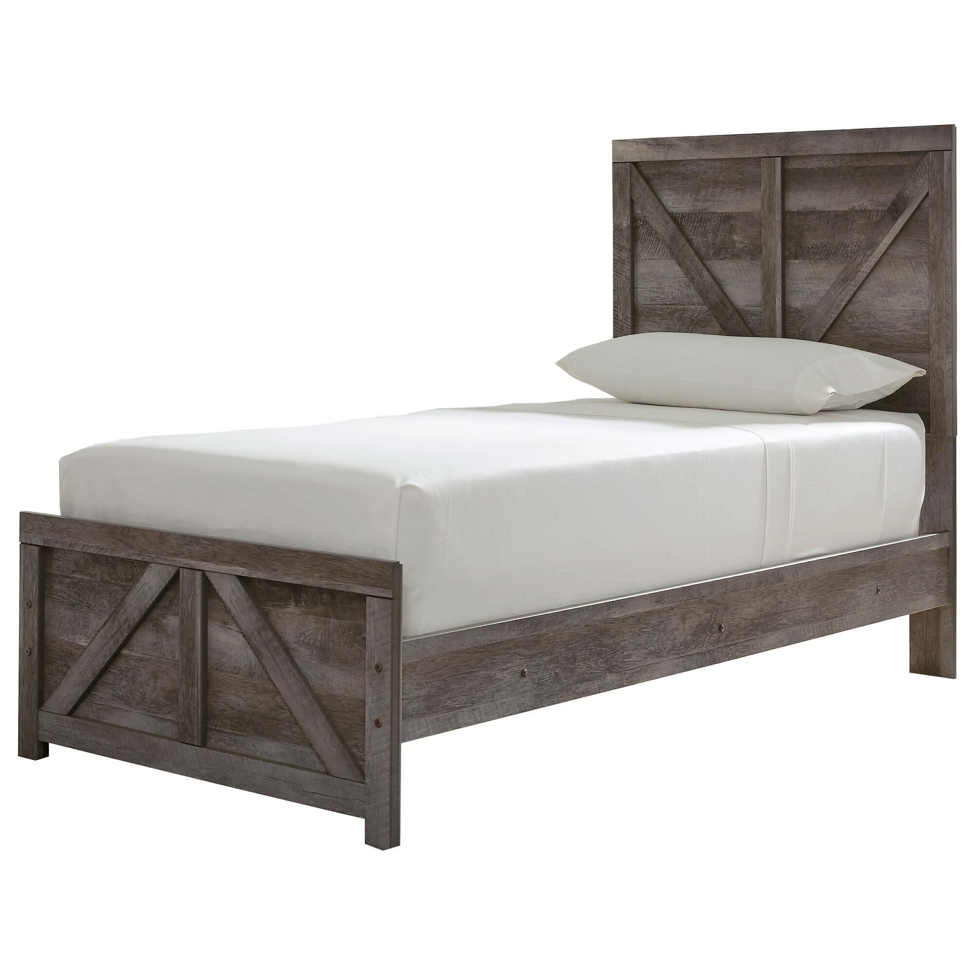 Signature Design by Ashley Wynnlow Twin Bed in Gray, , large
