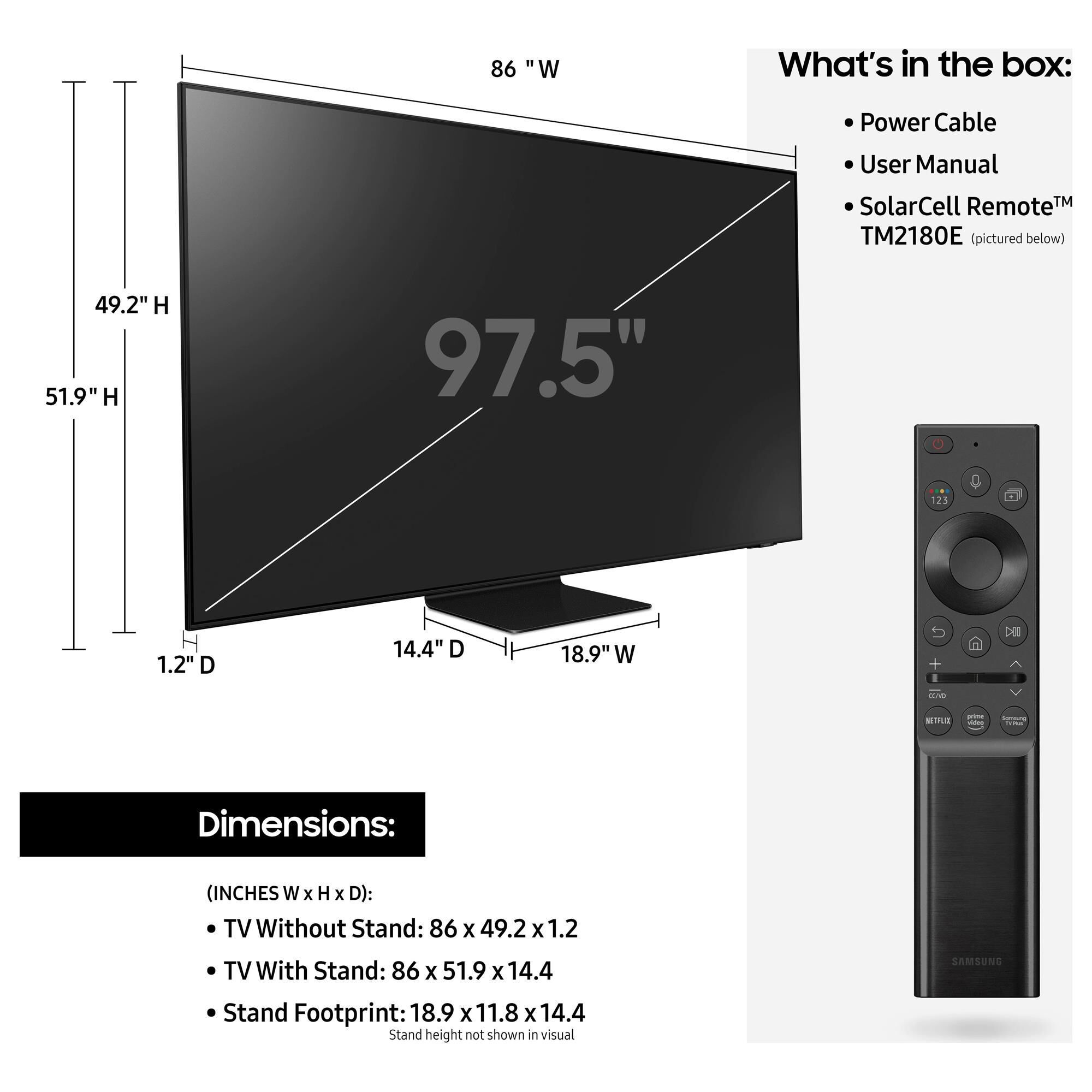 Samsung 98" Class QN90A 4K Neo QLED with HDR - Smart TV, , large