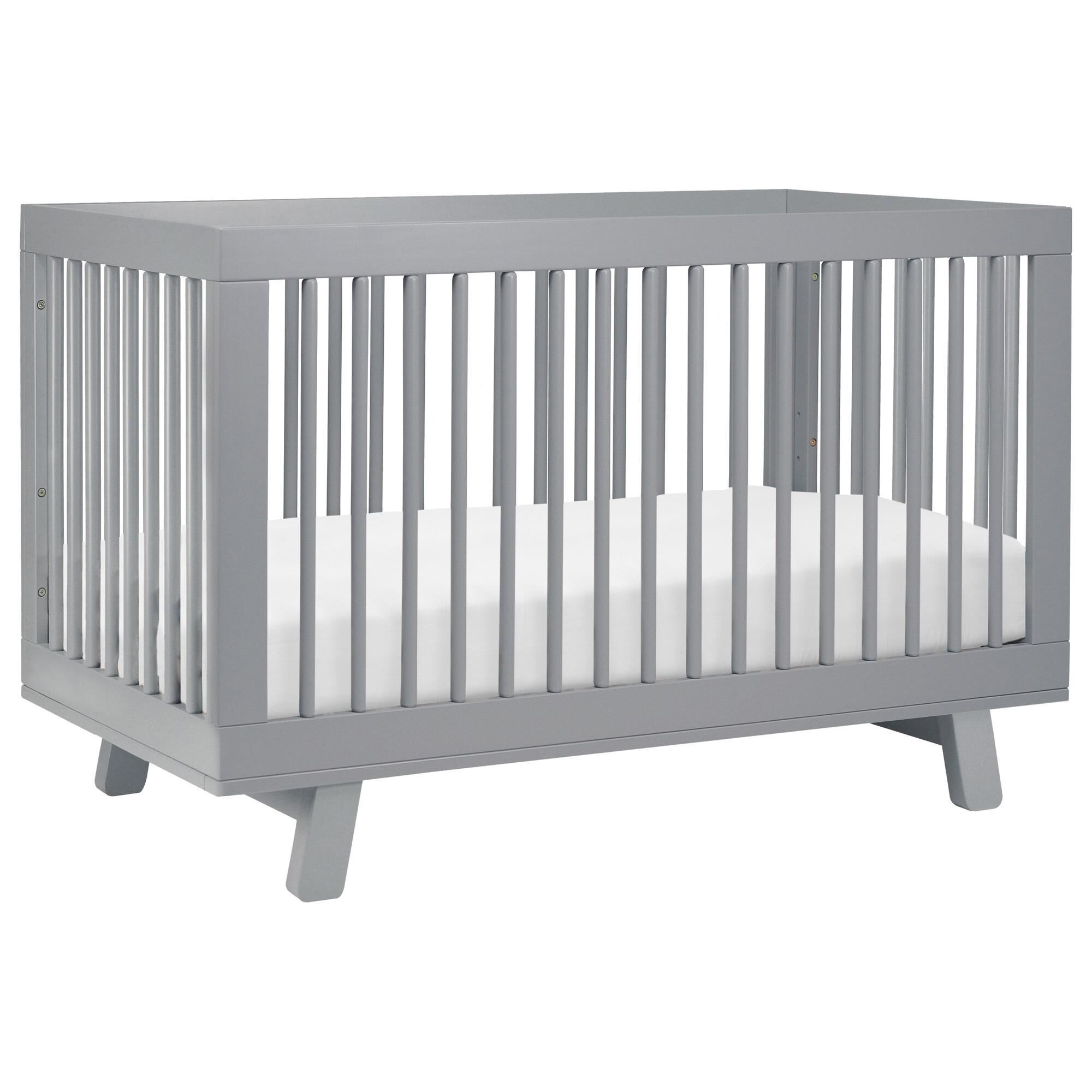 Babyletto Hudson 3-In-1 Convertible Crib and Toddler Conversion Kit in Grey, , large
