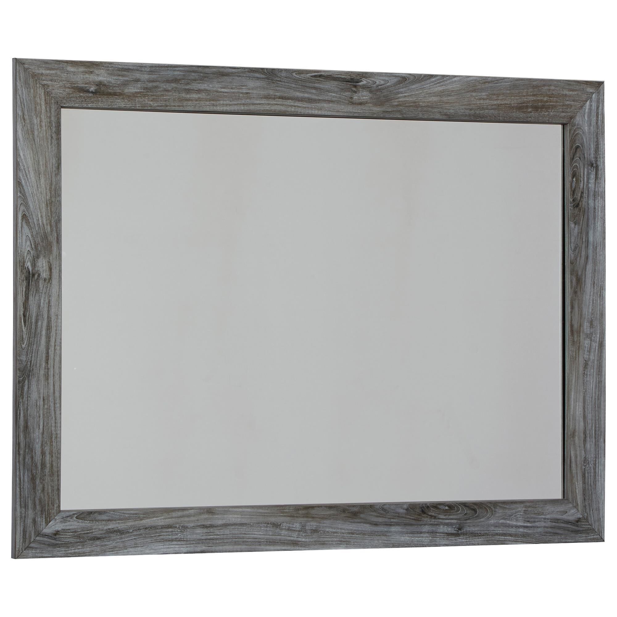 Ashley Baystorm 6 Drawer Dresser and Wide Frame Mirror in Gray, , large