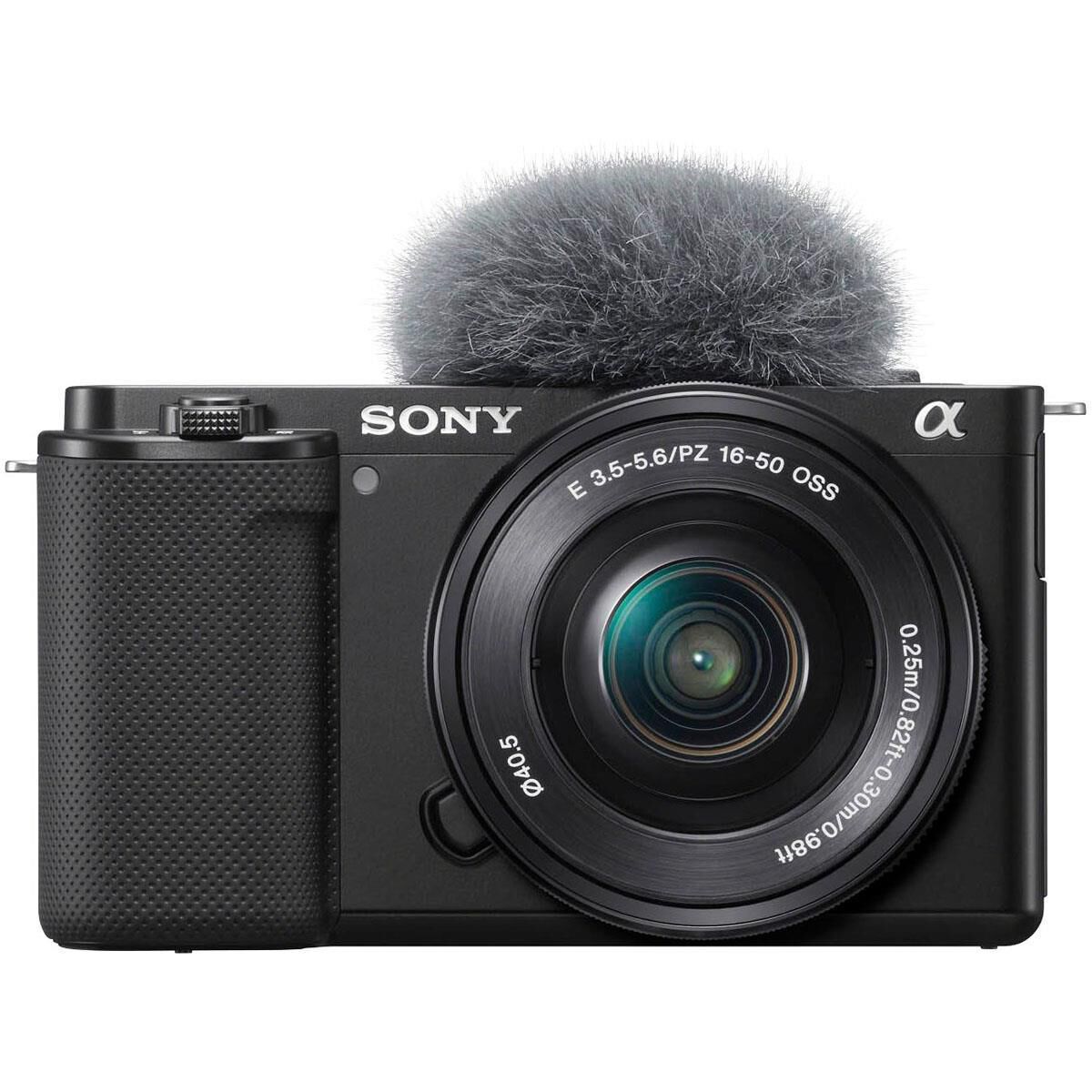 Sony Alpha ZV-E10 Camera with 16-50mm Lens in Black, , large