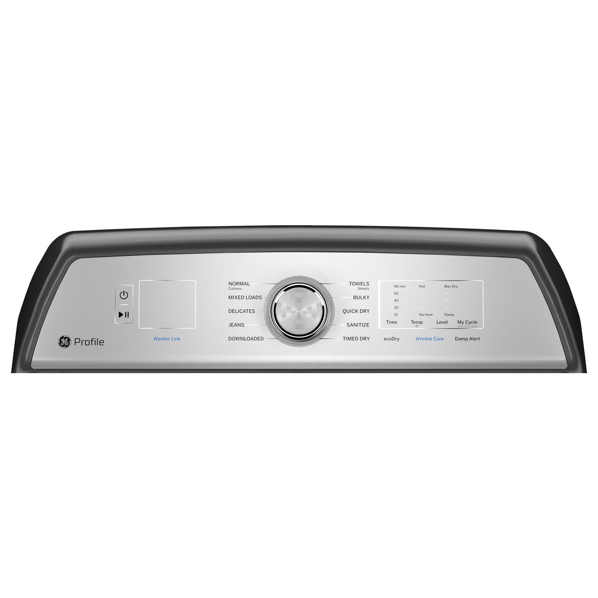 GE Profile 7.4 Cu. Ft. Electric Dryer with Sanitize Cycle and Sensor Dry in Diamond Gray, , large
