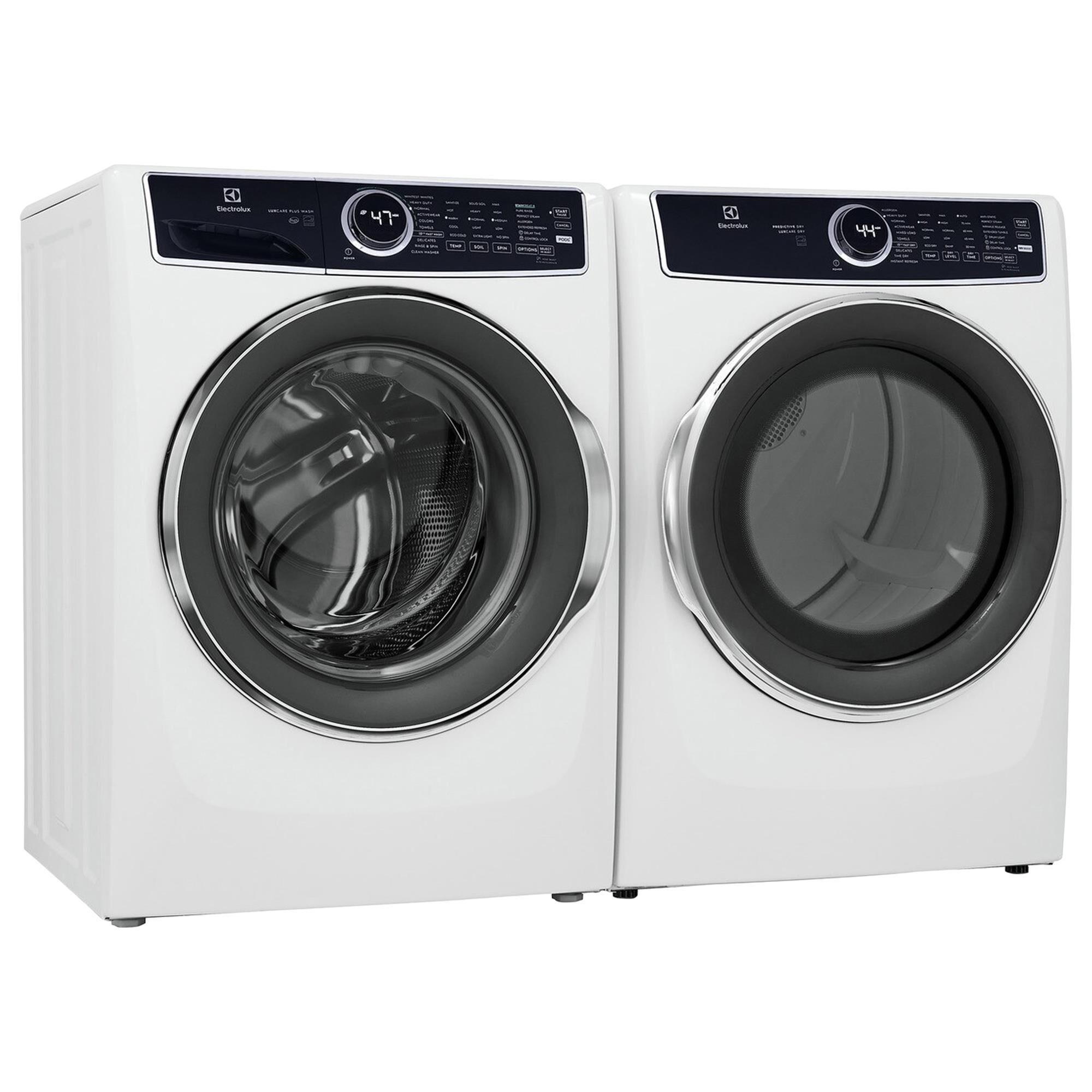 Electrolux 4.5 Cu. Ft. Front Load Washer and 8 Cu. Ft. Gas Dryer Laundry Pair in White, , large