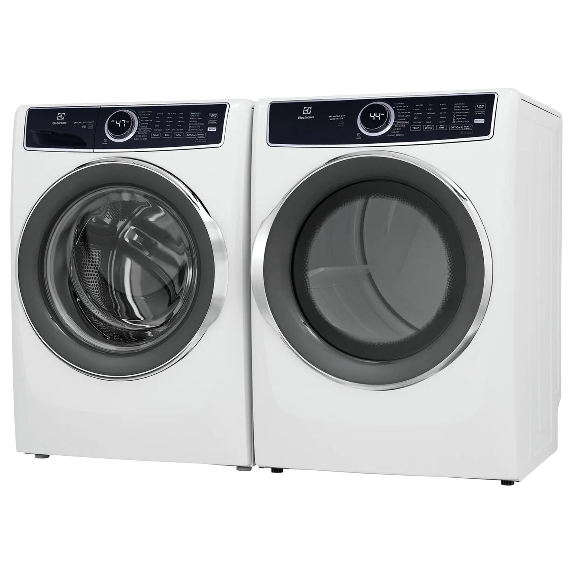 Electrolux 4.5 Cu. Ft. Front Load Washer and 8 Cu. Ft. Gas Dryer Laundry Pair in White, , large