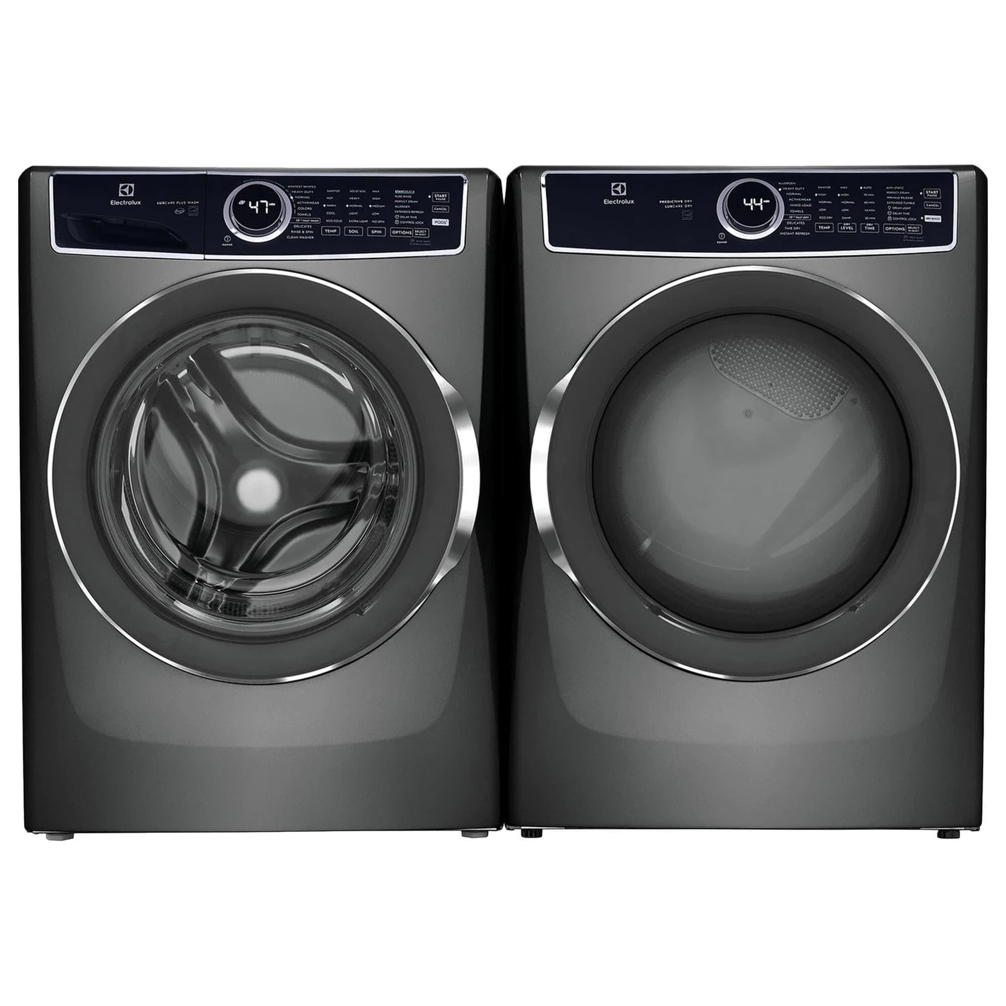 Electrolux 4.5 Cu. Ft. Front Load Washer and 8 Cu. Ft. Electric Dryer Laundry Pair in Titanium, , large