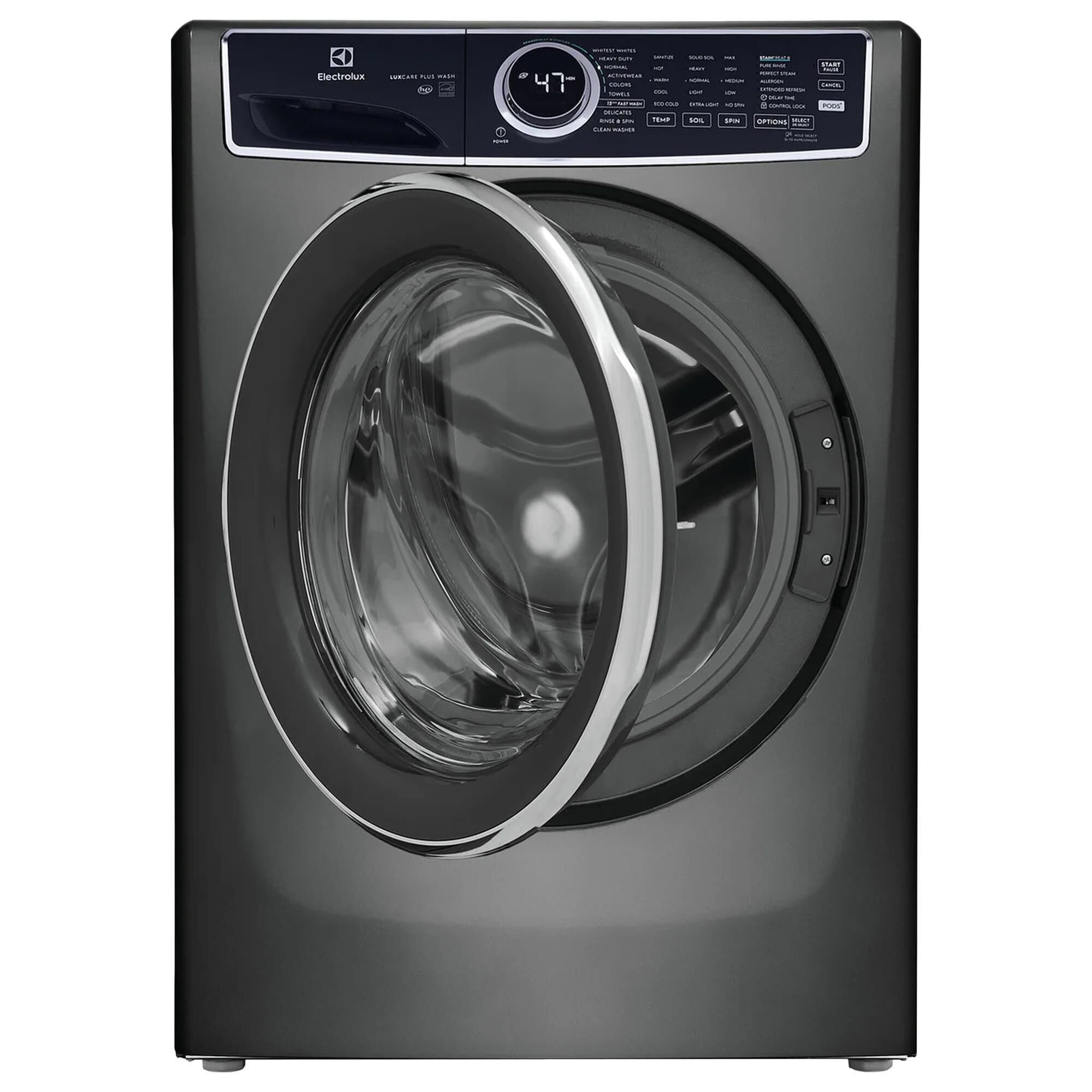Electrolux 4.5 Cu. Ft. Front Load Washer and 8 Cu. Ft. Electric Dryer Laundry Pair in Titanium, , large