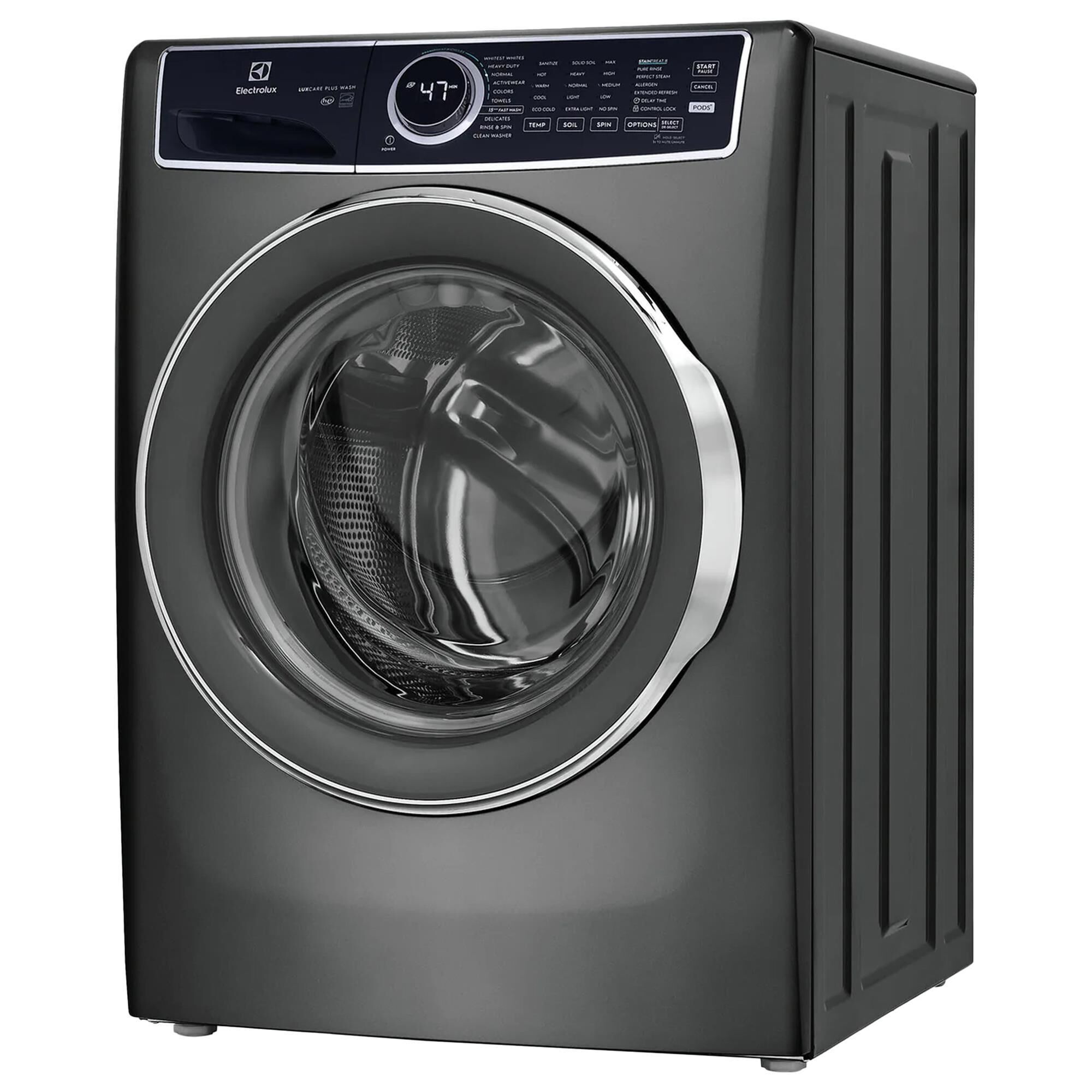 Electrolux 4.5 Cu. Ft. Front Load Washer and 8 Cu. Ft. Electric Dryer Laundry Pair in Titanium, , large