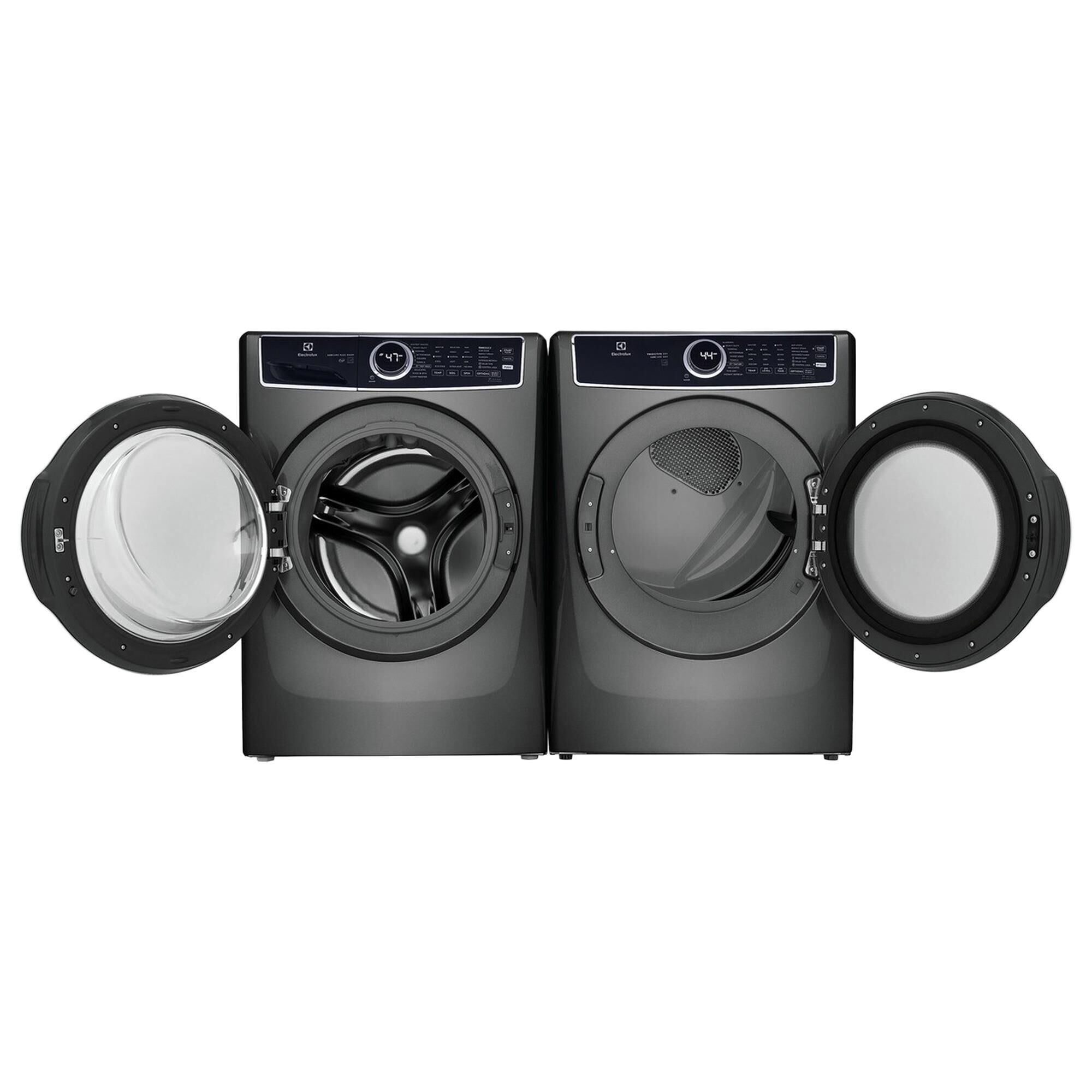 Electrolux 4.5 Cu. Ft. Front Load Washer and 8 Cu. Ft. Electric Dryer Laundry Pair in Titanium, , large