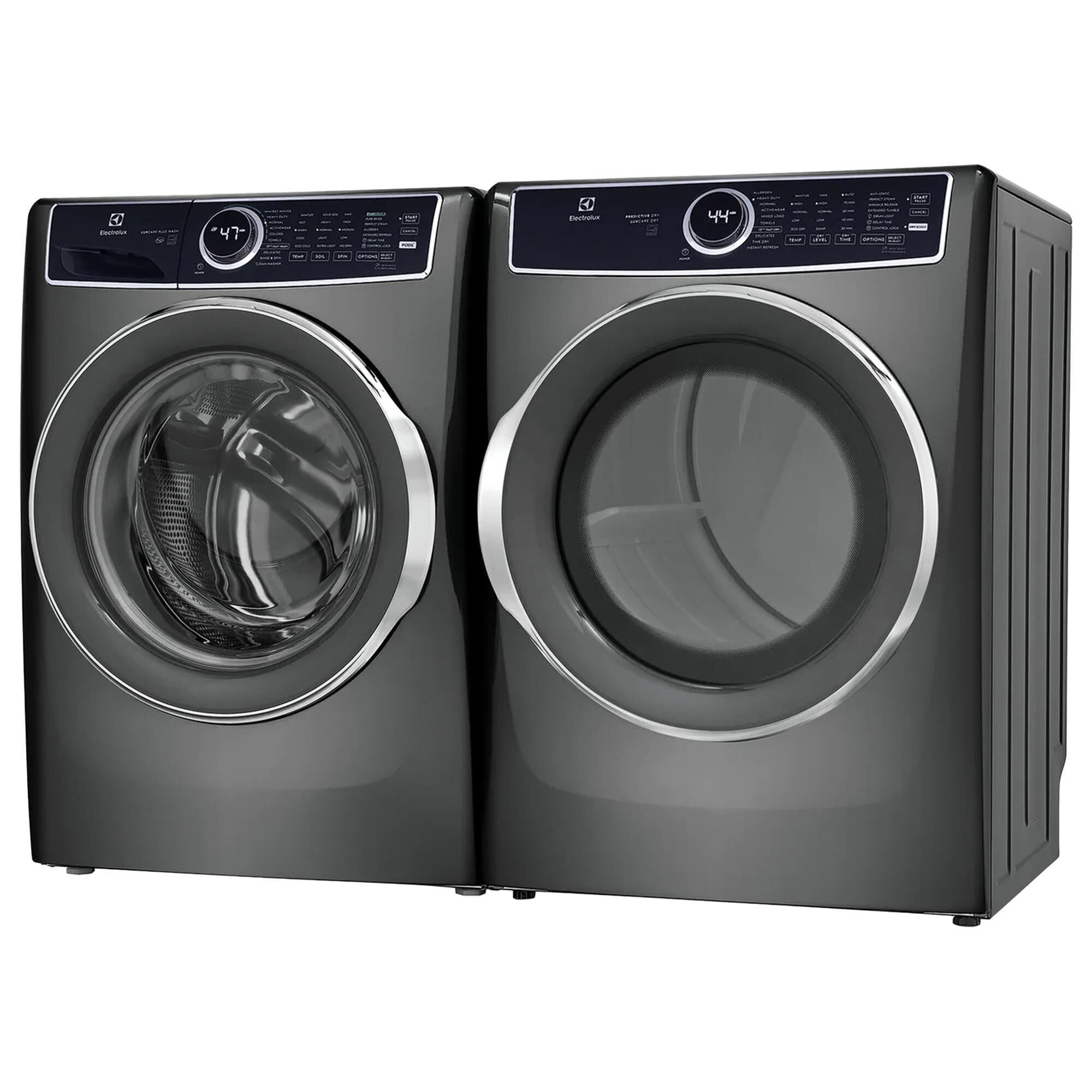 Electrolux 4.5 Cu. Ft. Front Load Washer and 8 Cu. Ft. Electric Dryer Laundry Pair in Titanium, , large