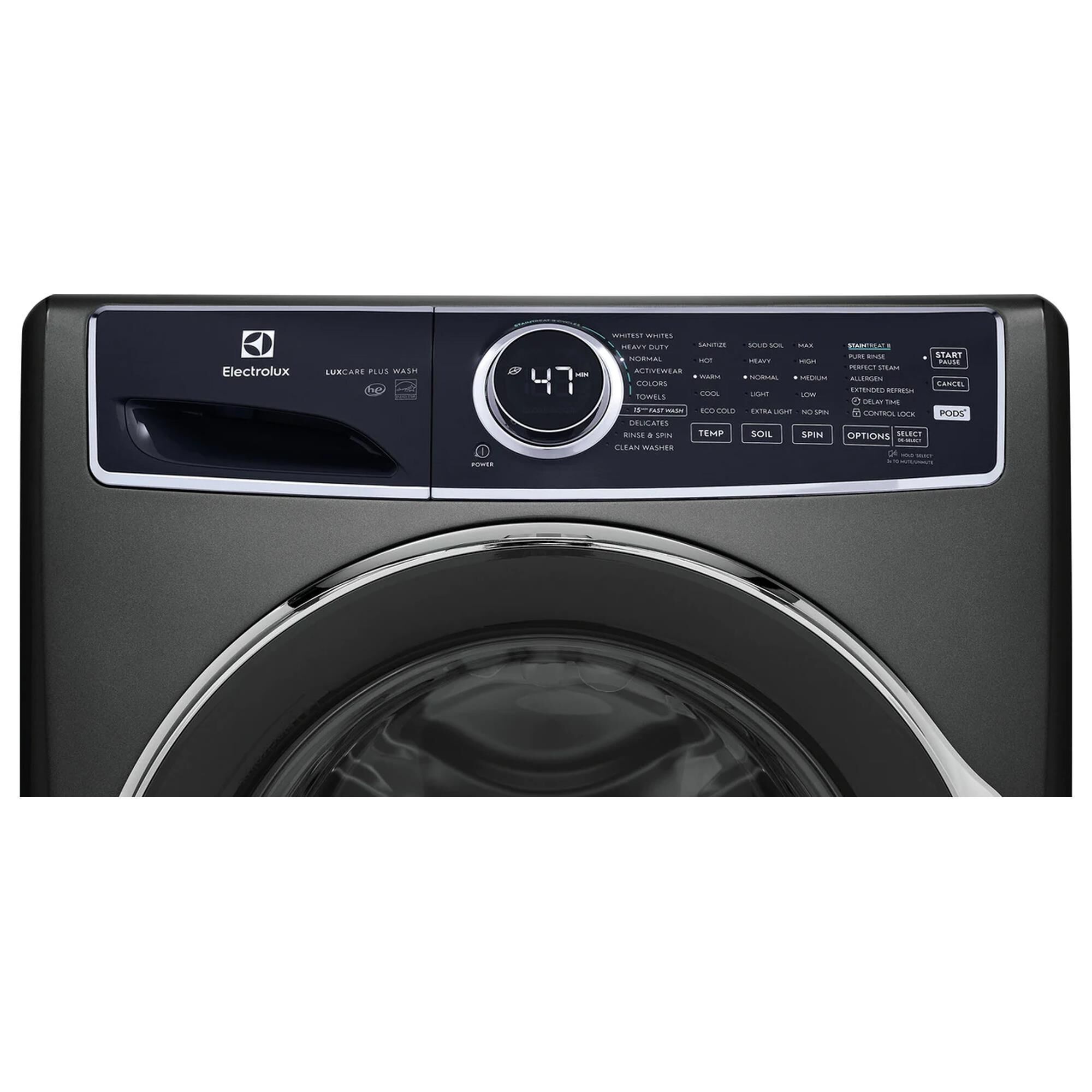 Electrolux 4.5 Cu. Ft. Front Load Washer and 8 Cu. Ft. Electric Dryer Laundry Pair in Titanium, , large