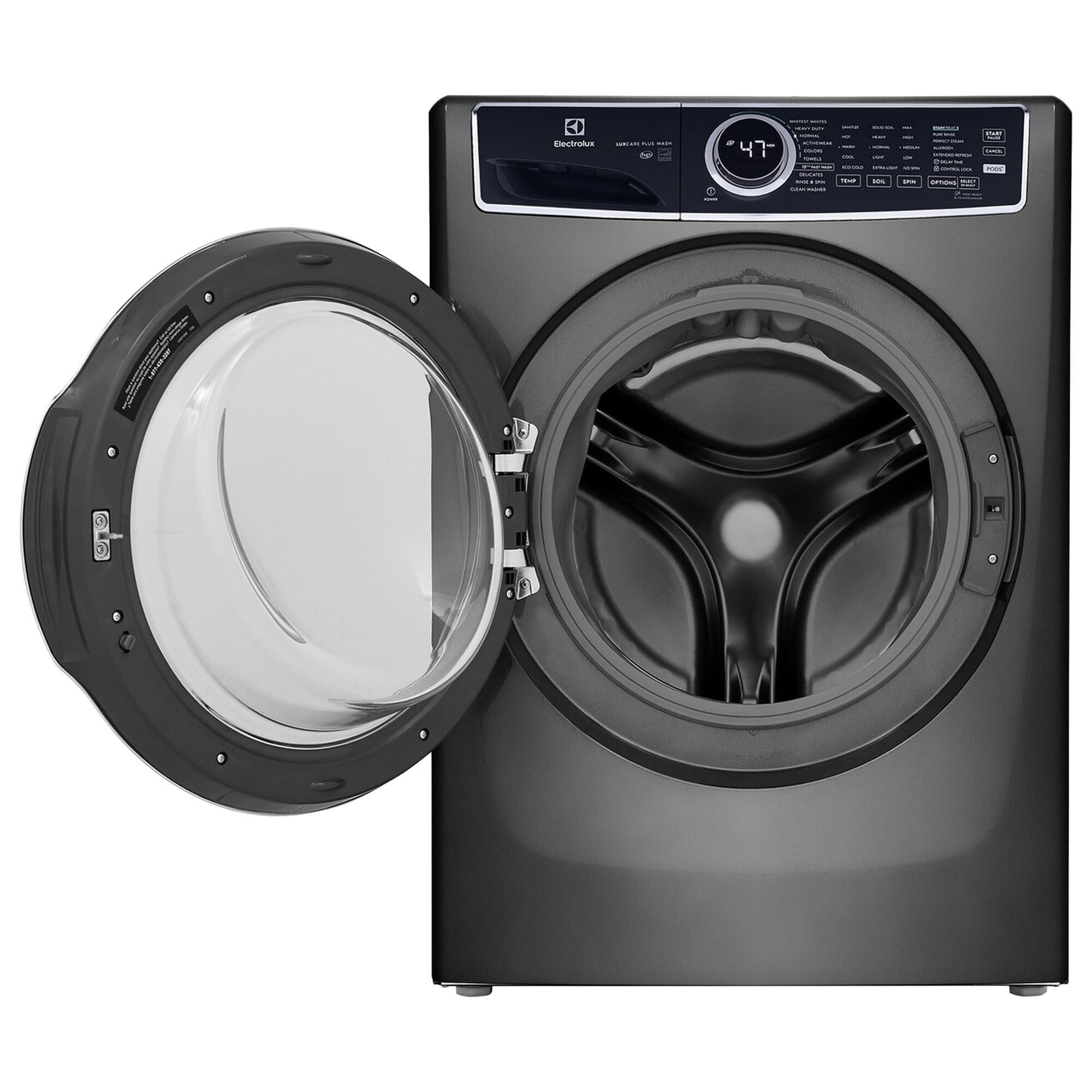 Electrolux 4.5 Cu. Ft. Front Load Washer and 8 Cu. Ft. Electric Dryer Laundry Pair in Titanium, , large
