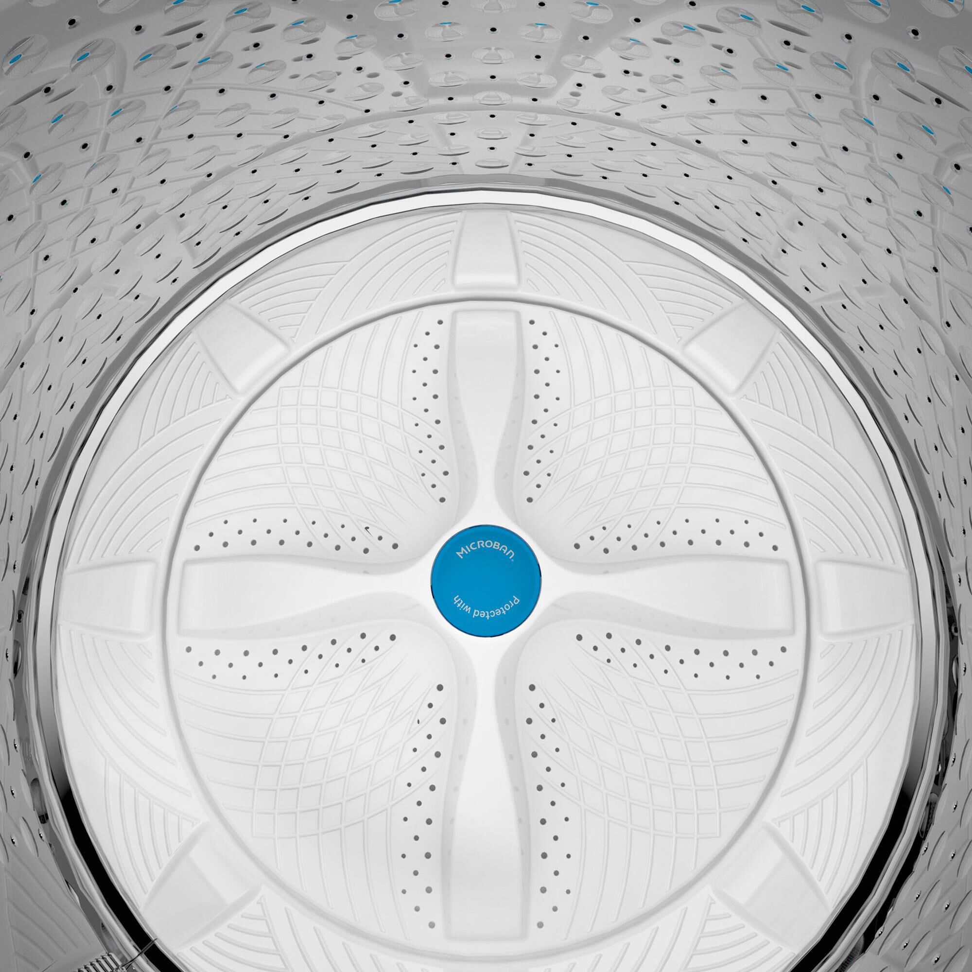 GE Profile 5 Cu. Ft. Top Load Impeller Washer and 7.4 Cu. Ft. Gas Dryer Laundry Pair in White, , large