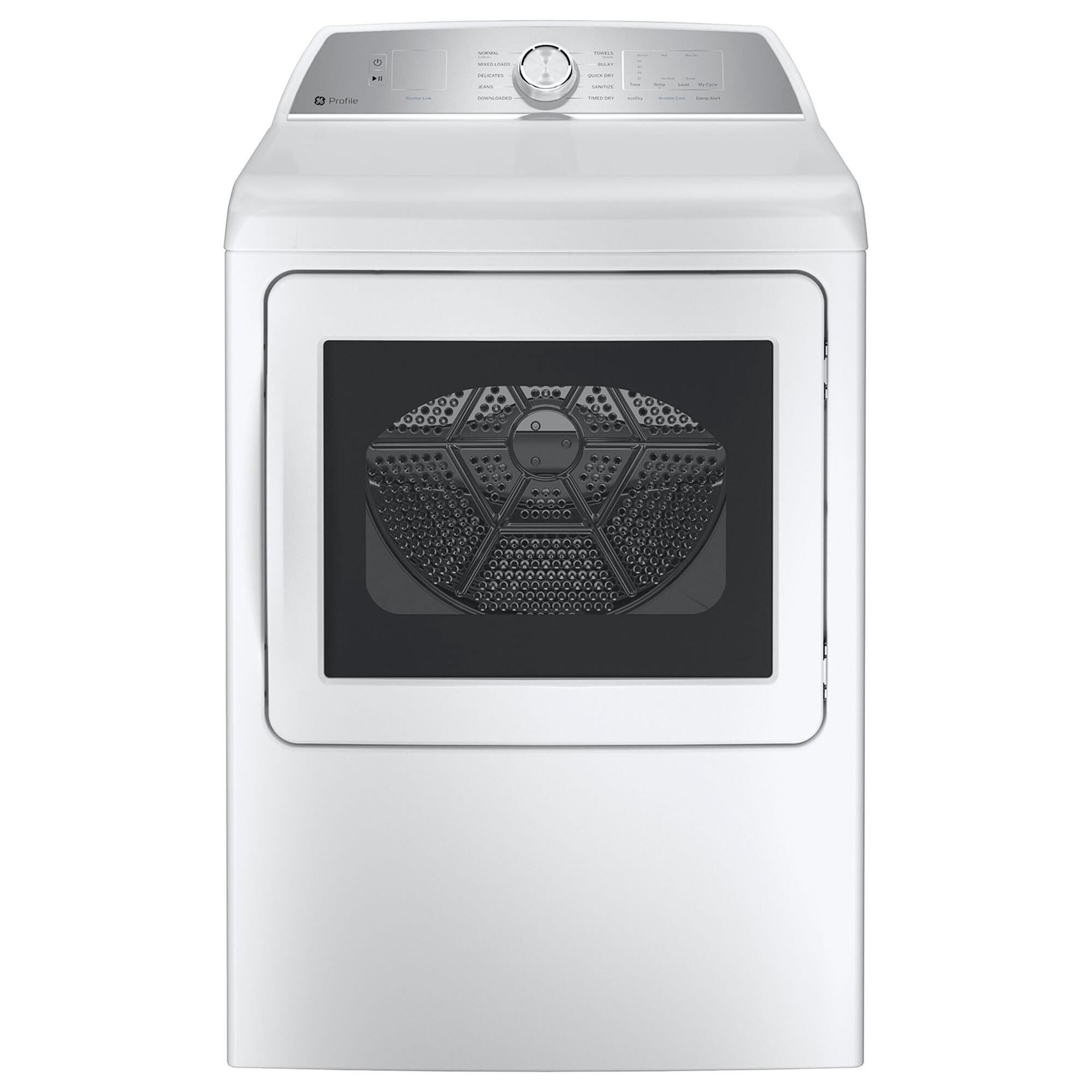 GE Profile 4.9 Cu. Ft. Top Load Agitator Washer and 7.4 Cu. Ft. Electric Dryer Laundry Pair in White, , large