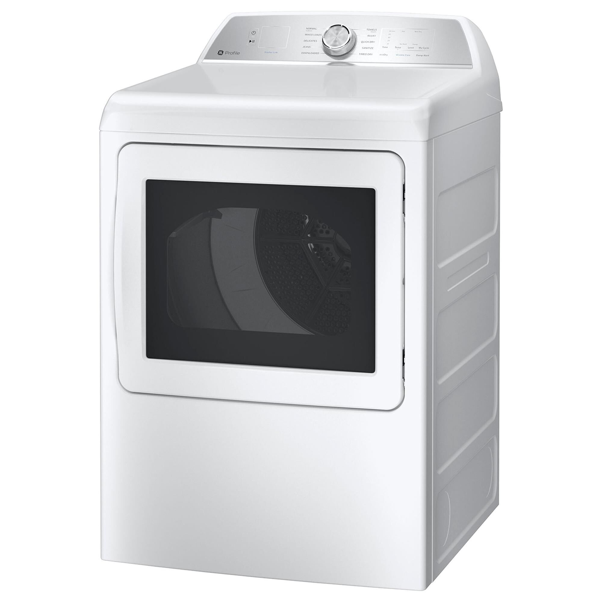 GE Profile 4.9 Cu. Ft. Top Load Agitator Washer and 7.4 Cu. Ft. Electric Dryer Laundry Pair in White, , large