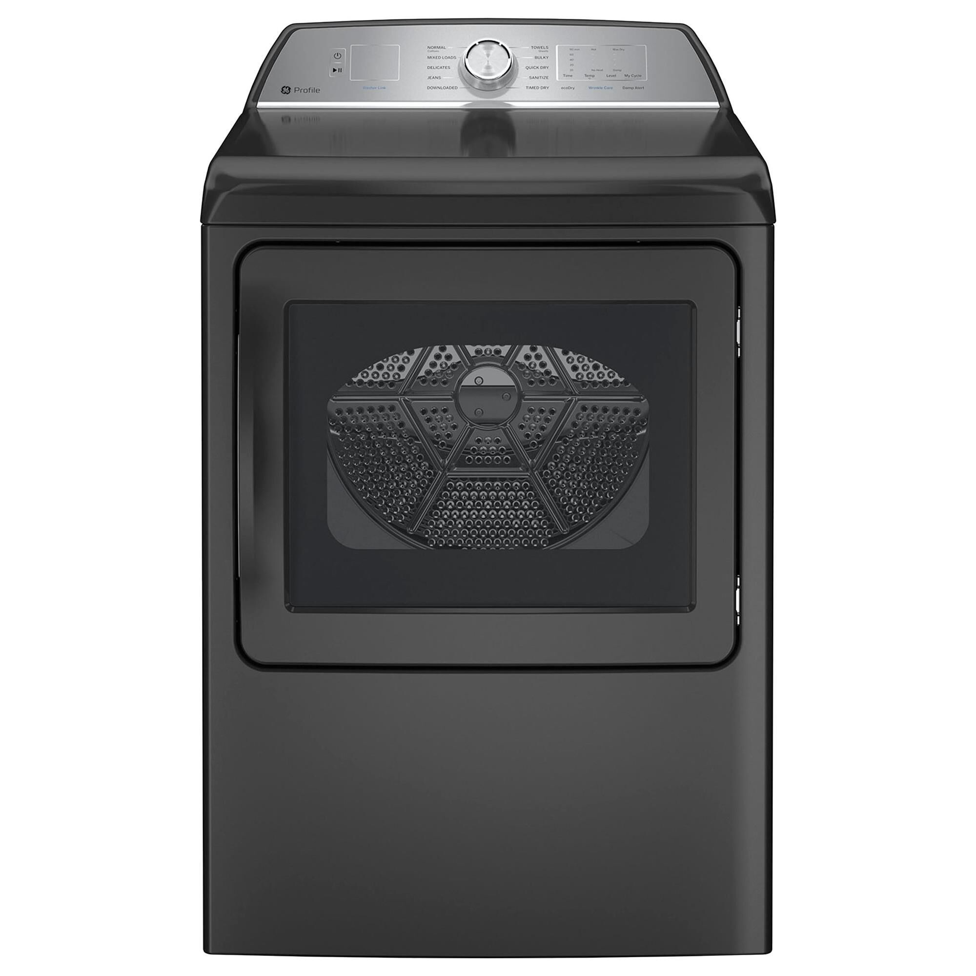 GE Profile 4.9 Cu. Ft. Top Load Agitator Washer and 7.4 Cu. Ft. Gas Dryer Laundry Pair in Diamond Gray, , large