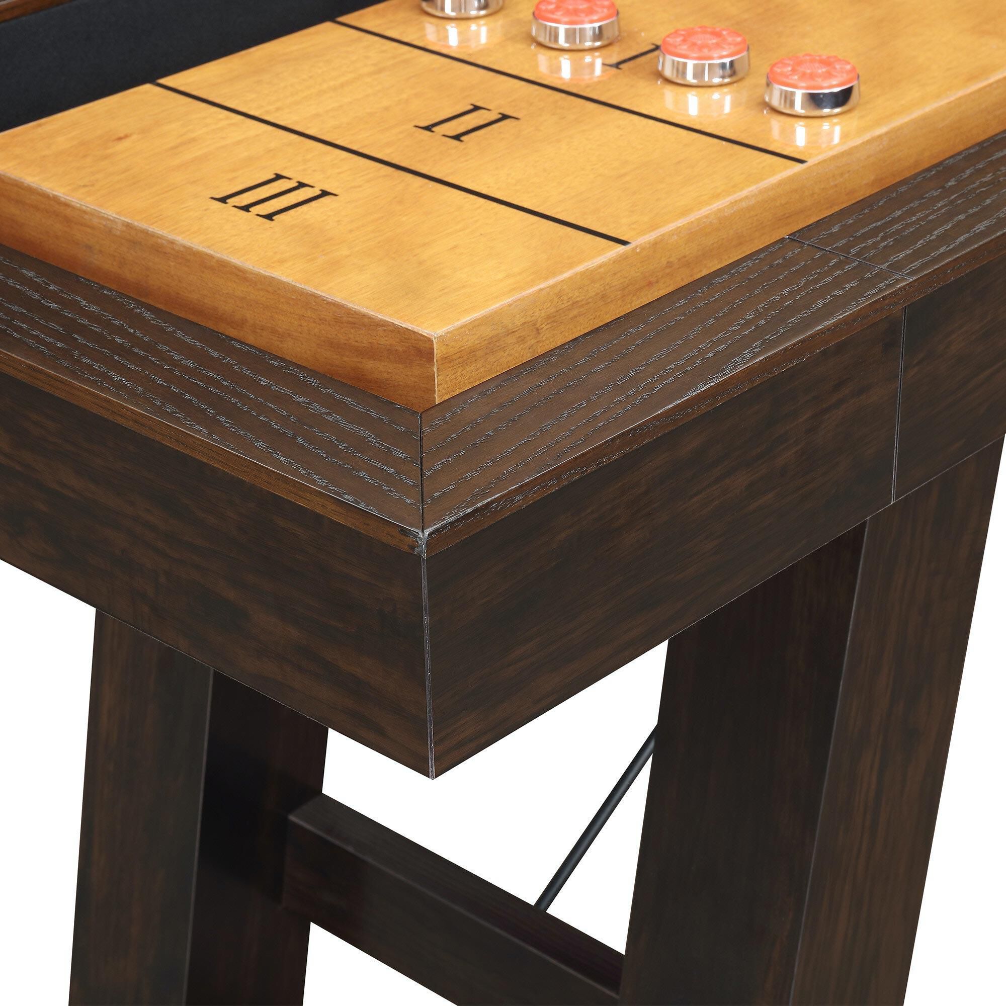 Mayberry Hill Titus Shuffleboard Table in Brown and Black, , large