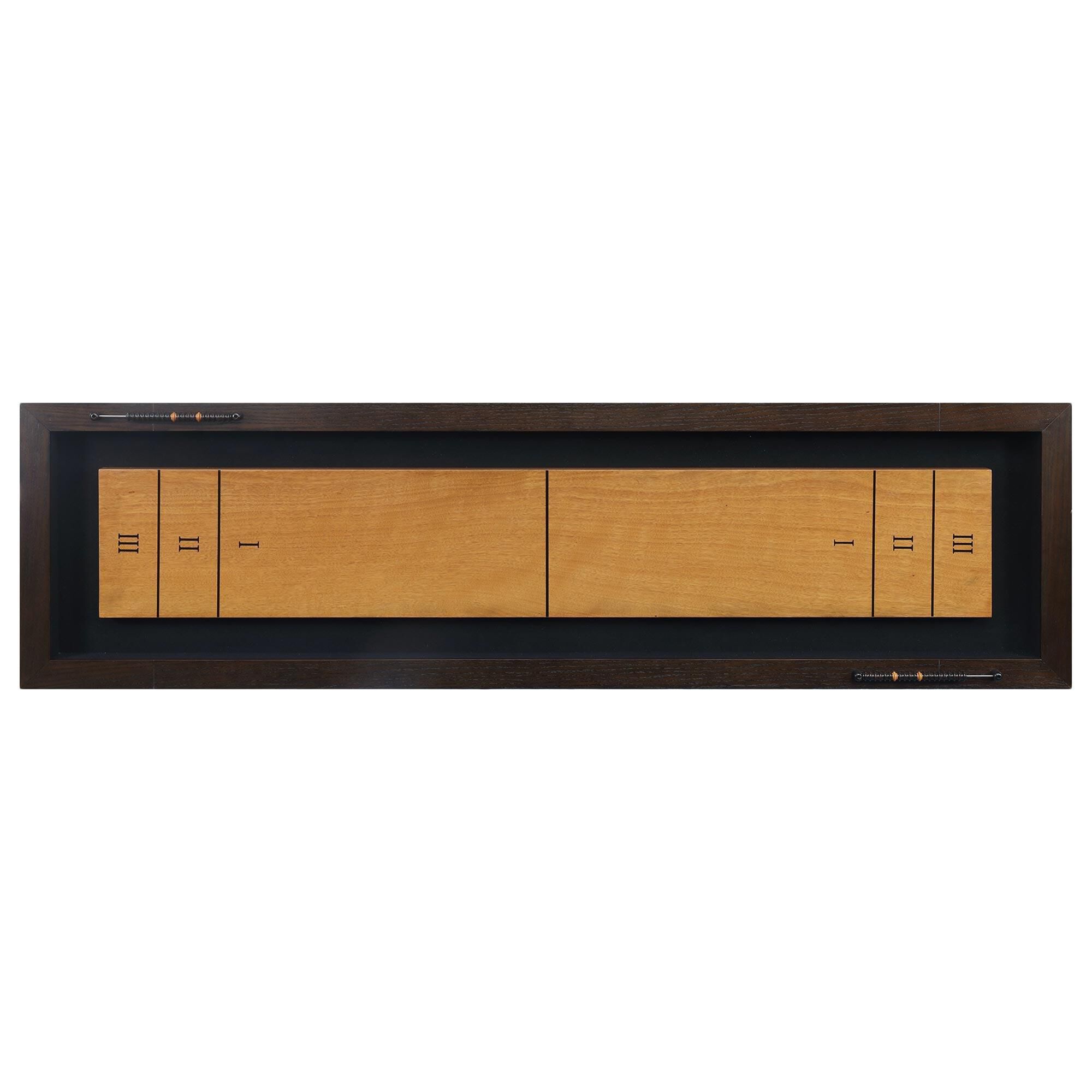 Mayberry Hill Titus Shuffleboard Table in Brown and Black, , large