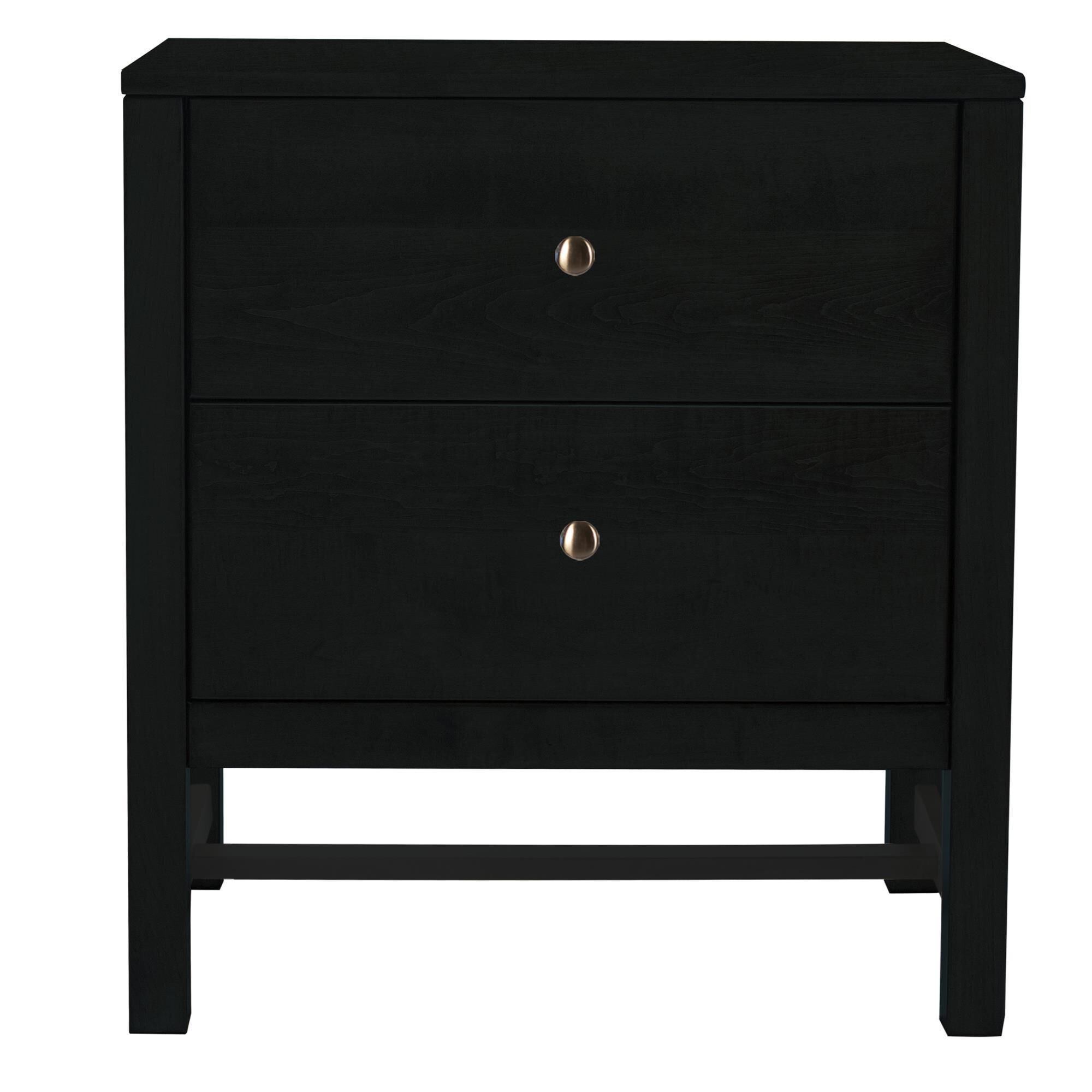 Fleming Furniture Co. Rochester 2 Drawer Nightstand in Onyx