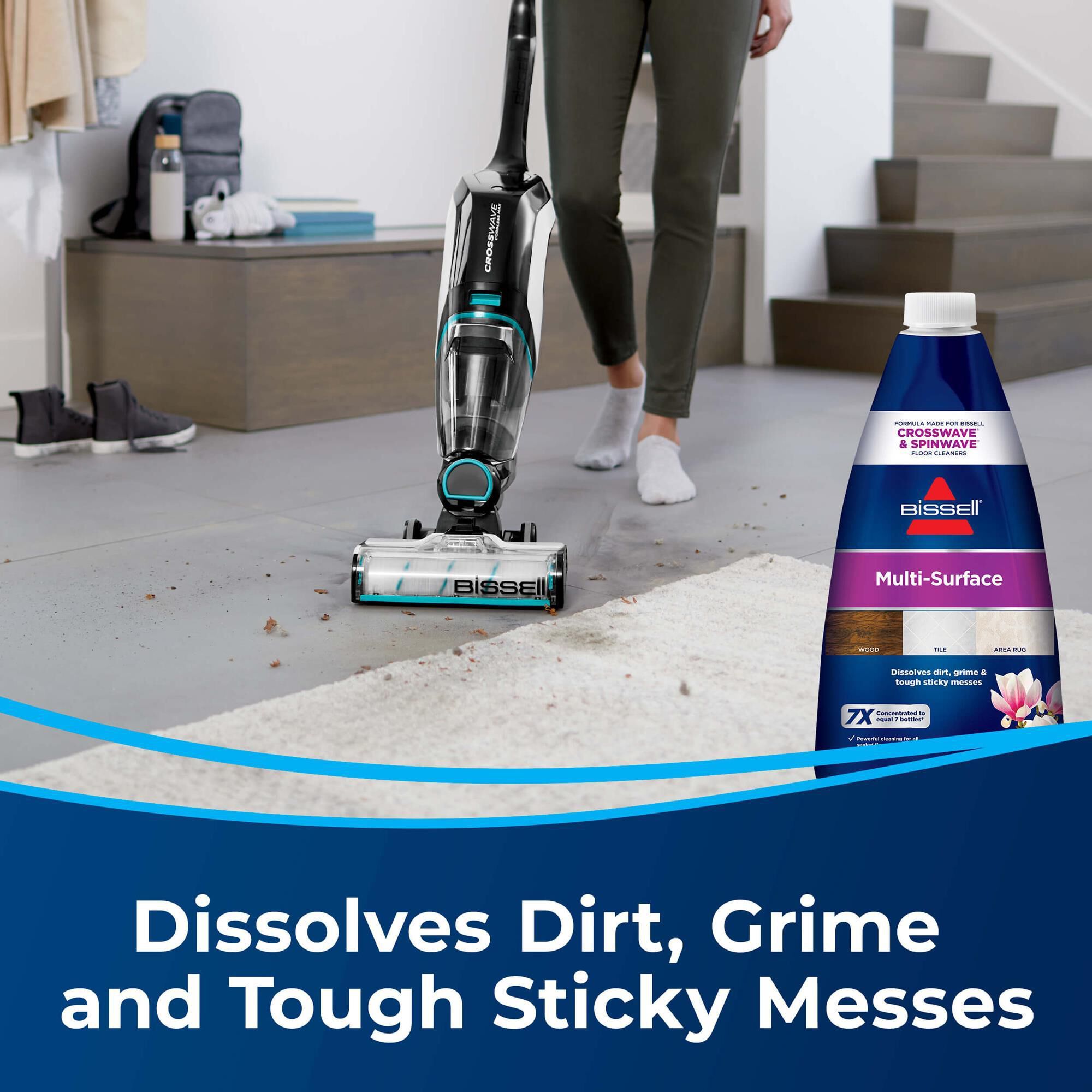 Bissell CrossWave Pet Pro Multi-Surface Wet Dry Vacuum and Multi-Surface Floor Cleaning Formula (32oz), , large