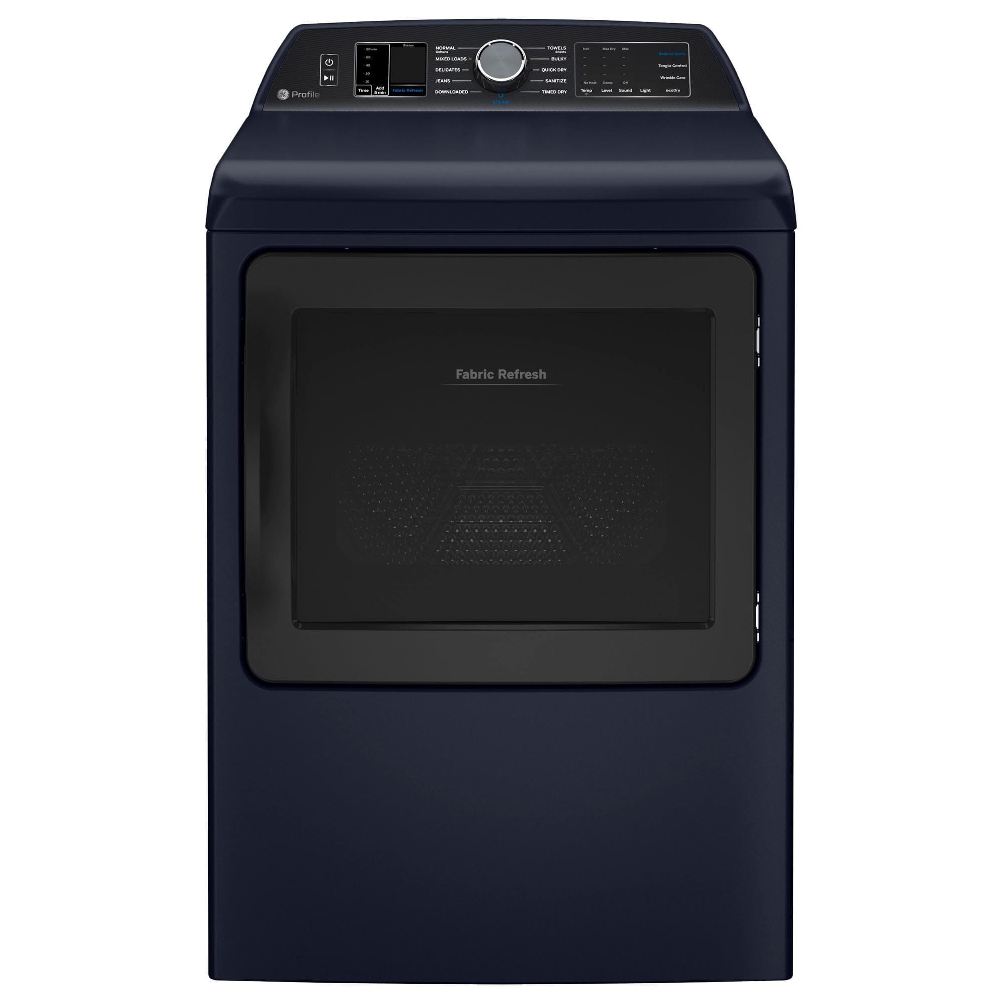 GE Appliances 7.3 Cu. Ft. Smart Electric Dryer with Fabric Refresh in Sapphire Blue, , large