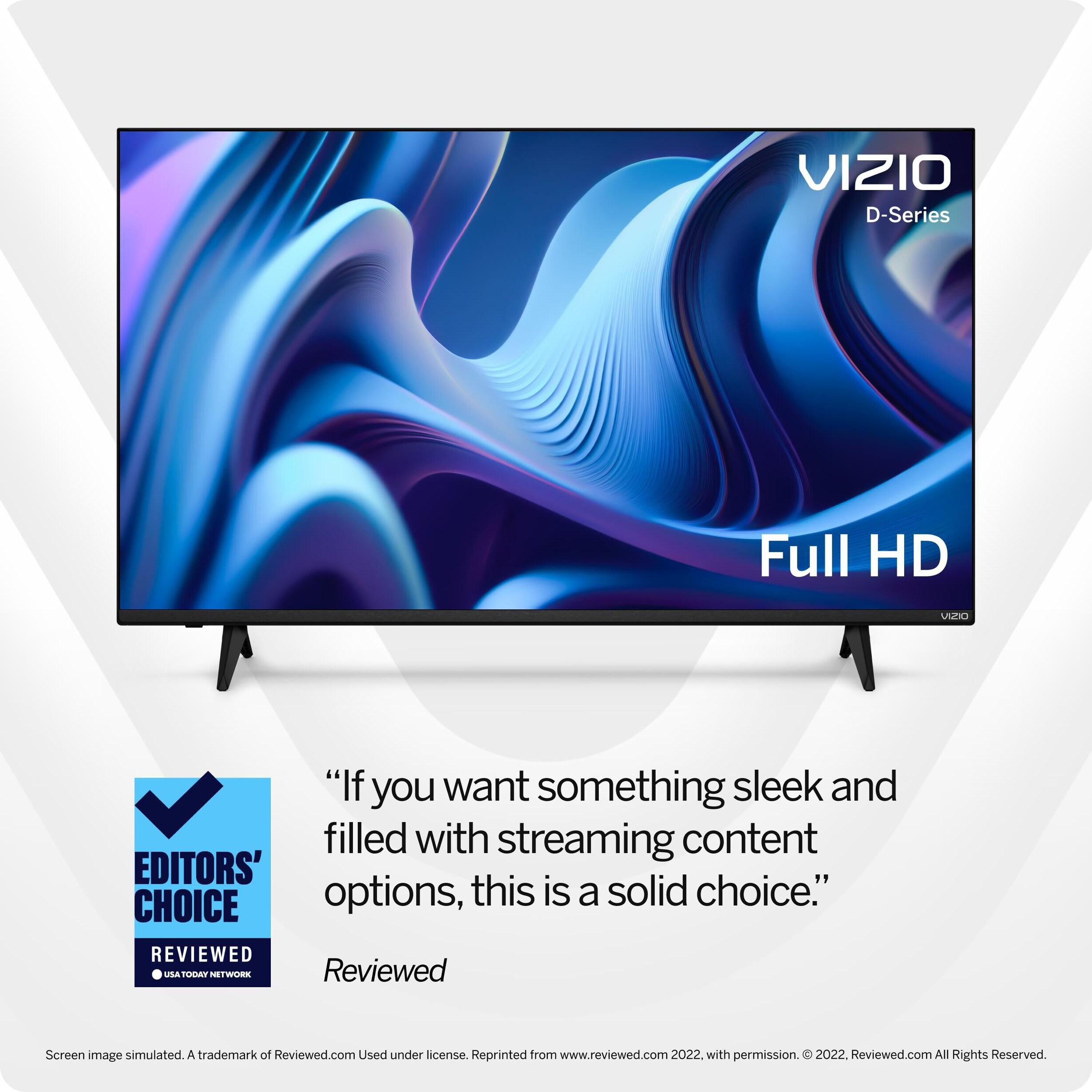 VIZIO 32" Class D-Series 1080p Full HD - Smart TV in Black, , large