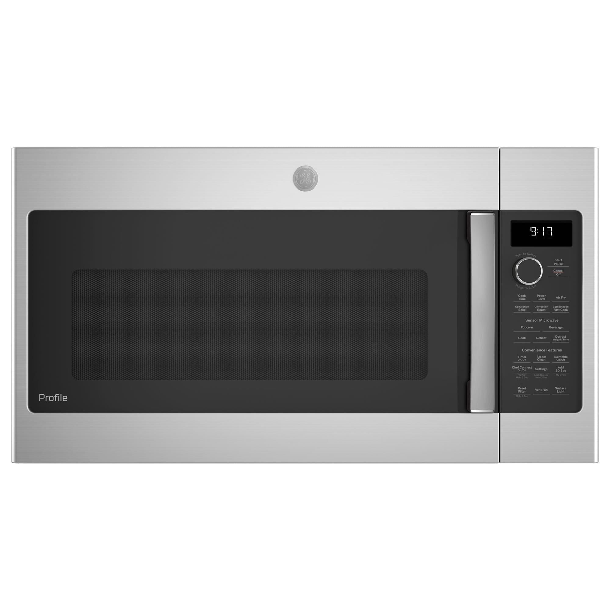 GE Profile 1.7 Cu. Ft. Convection Over-the-Range Microwave Oven in Stainless Steel