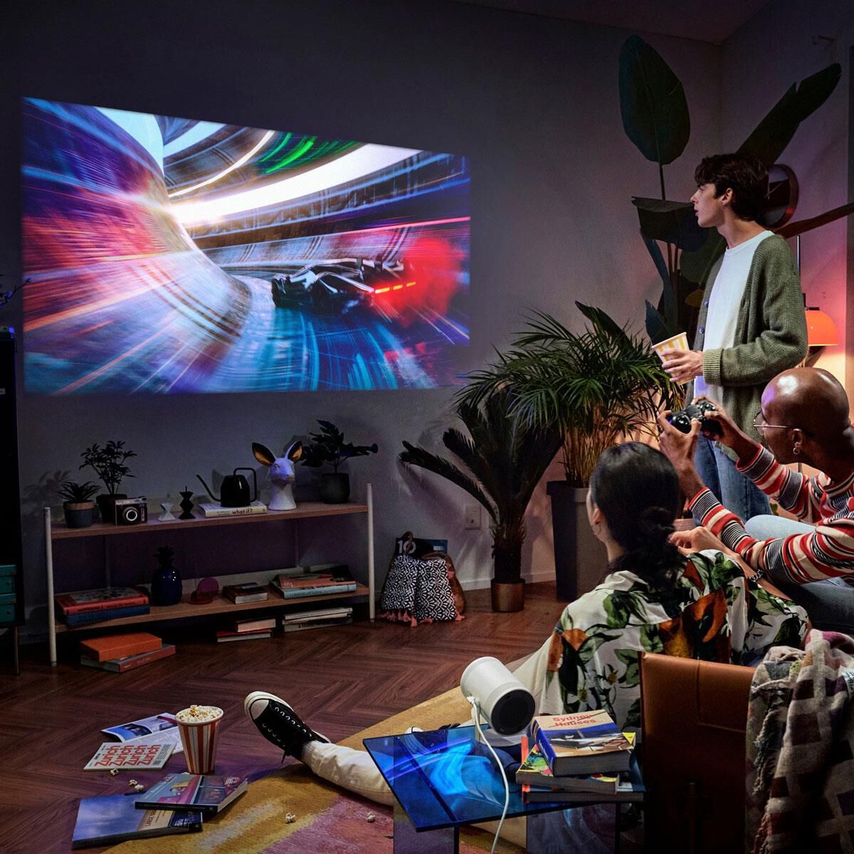 Samsung The Freestyle FHD HDR Smart Portable Projector in White, , large