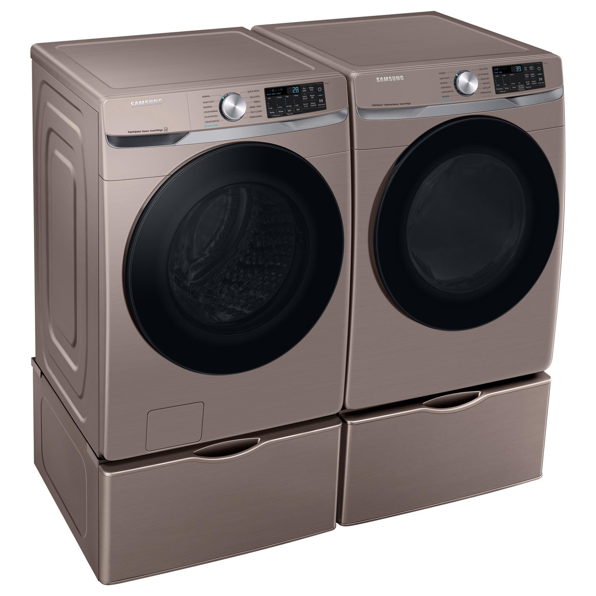 Samsung 4.5 Cu. Ft. Smart Front Load Washer with Super Speed Wash in Champagne, , large