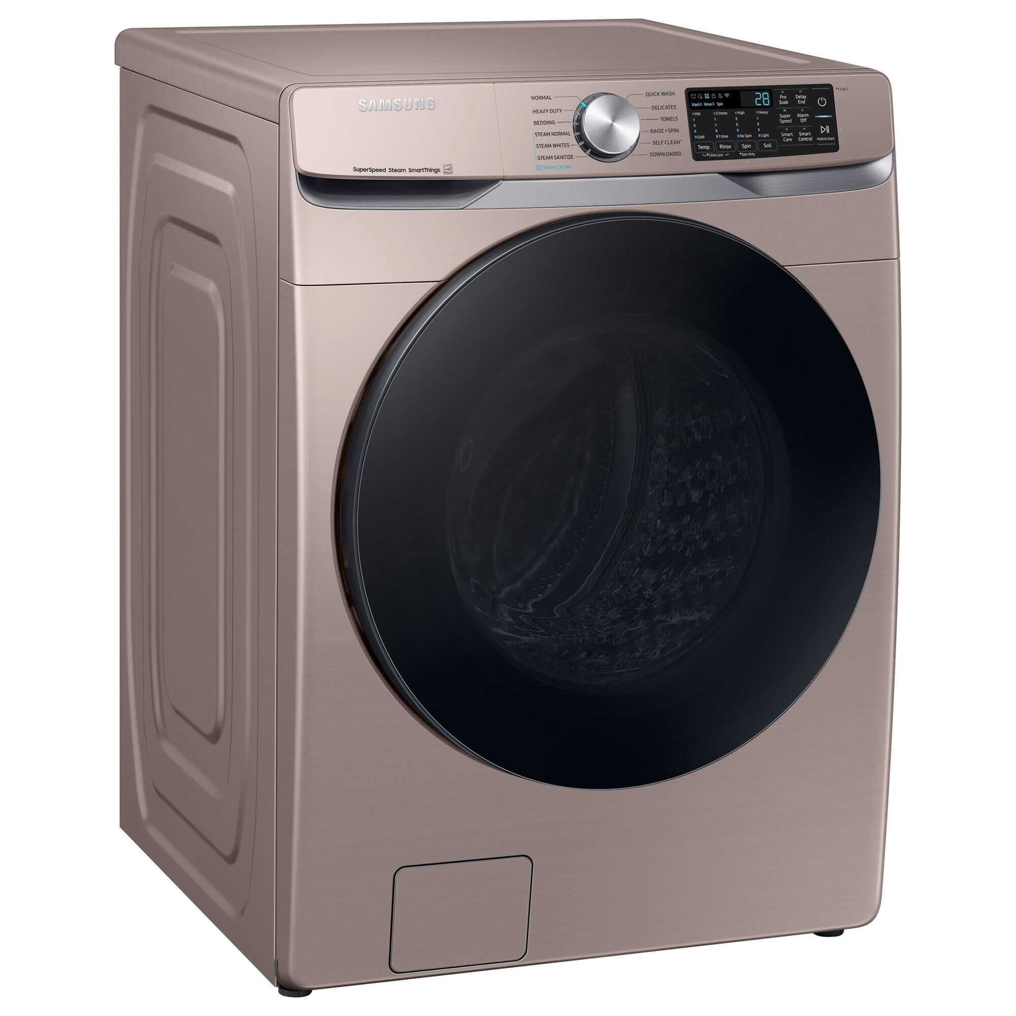 Samsung 4.5 Cu. Ft. Smart Front Load Washer with Super Speed Wash in Champagne, , large