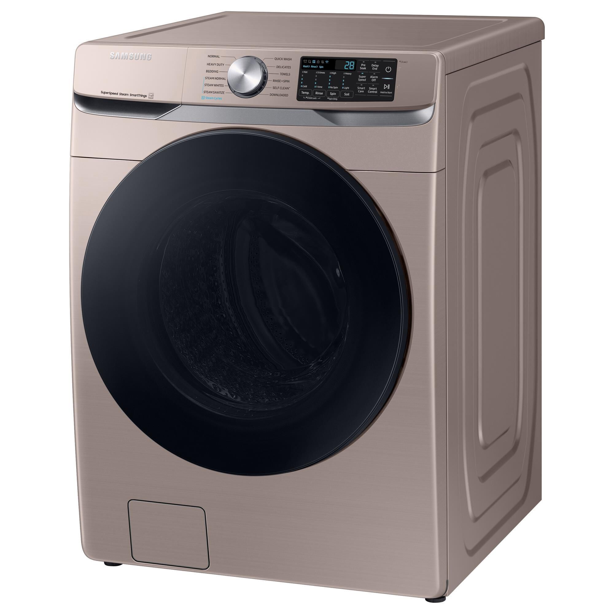 Samsung 4.5 Cu. Ft. Smart Front Load Washer with Super Speed Wash in Champagne, , large