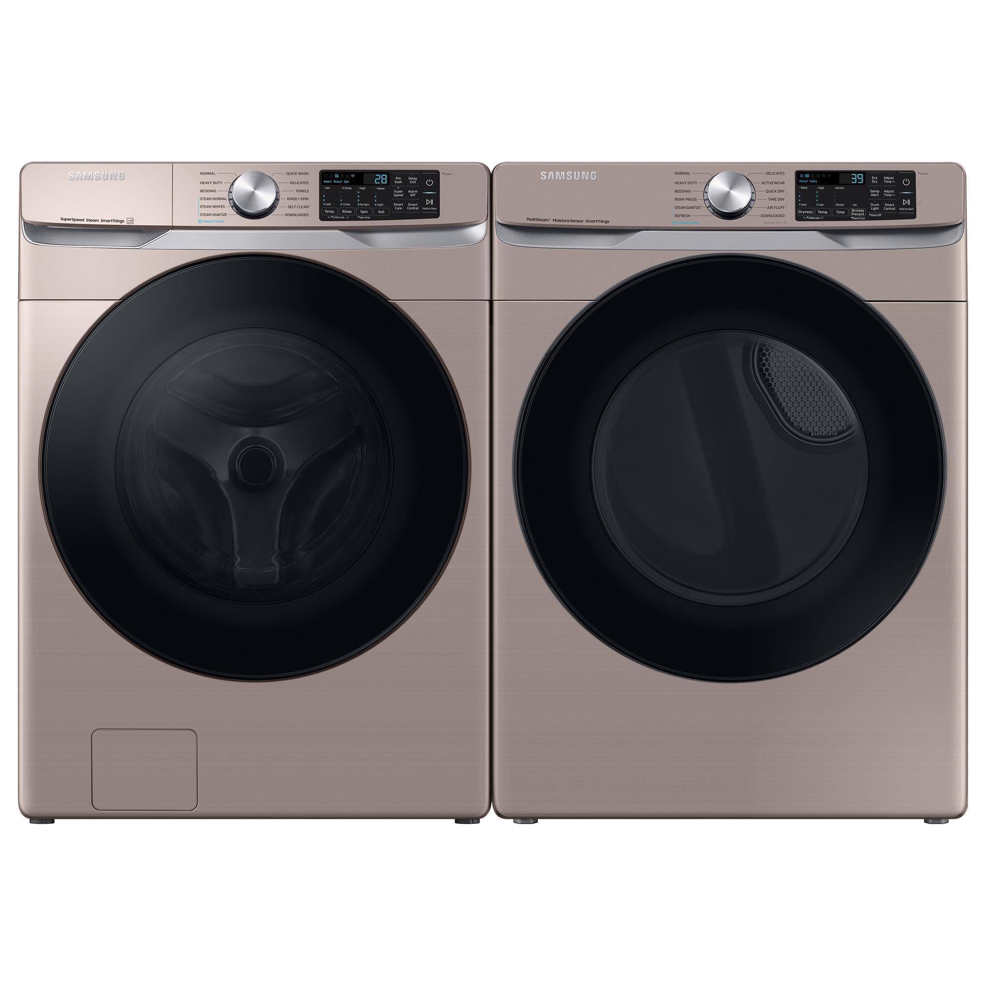 Samsung 4.5 Cu. Ft. Smart Front Load Washer with Super Speed Wash in Champagne, , large
