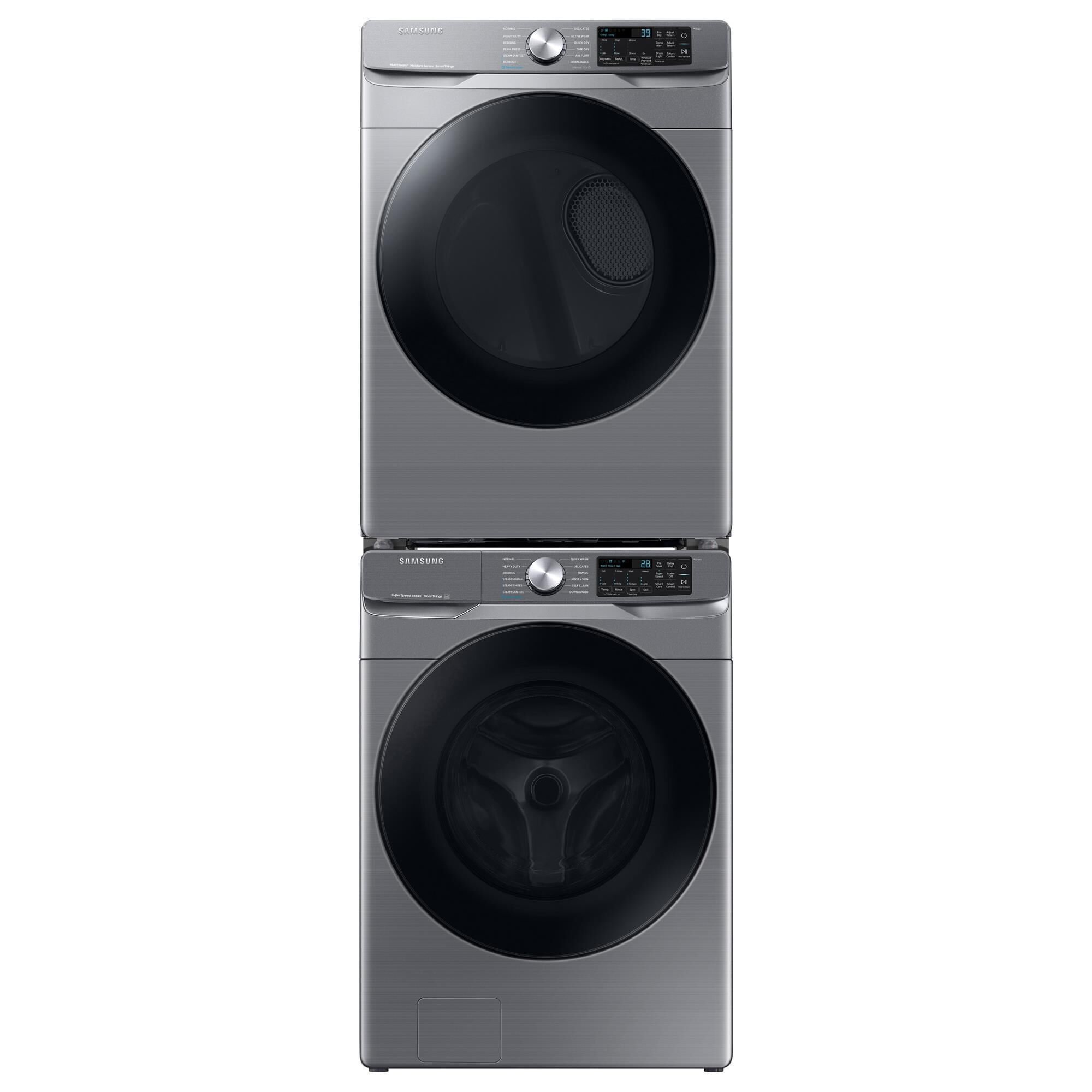 Samsung 4.5 Cu. Ft. Smart Front Load Washer with Super Speed Wash in Platinum, , large